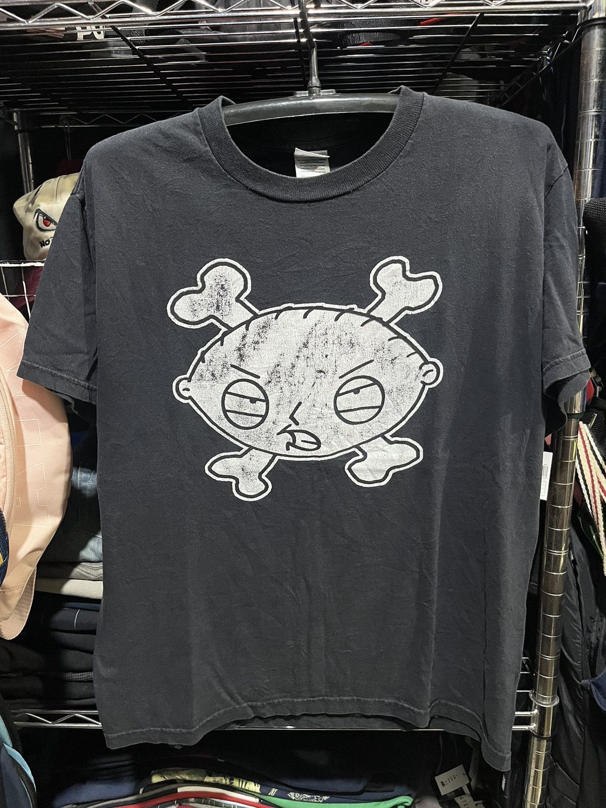 Vintage Stewie Family Guy Bome Cross Tee 00s Size US M / EU 48-50 / 2 - 1 Thumbnail