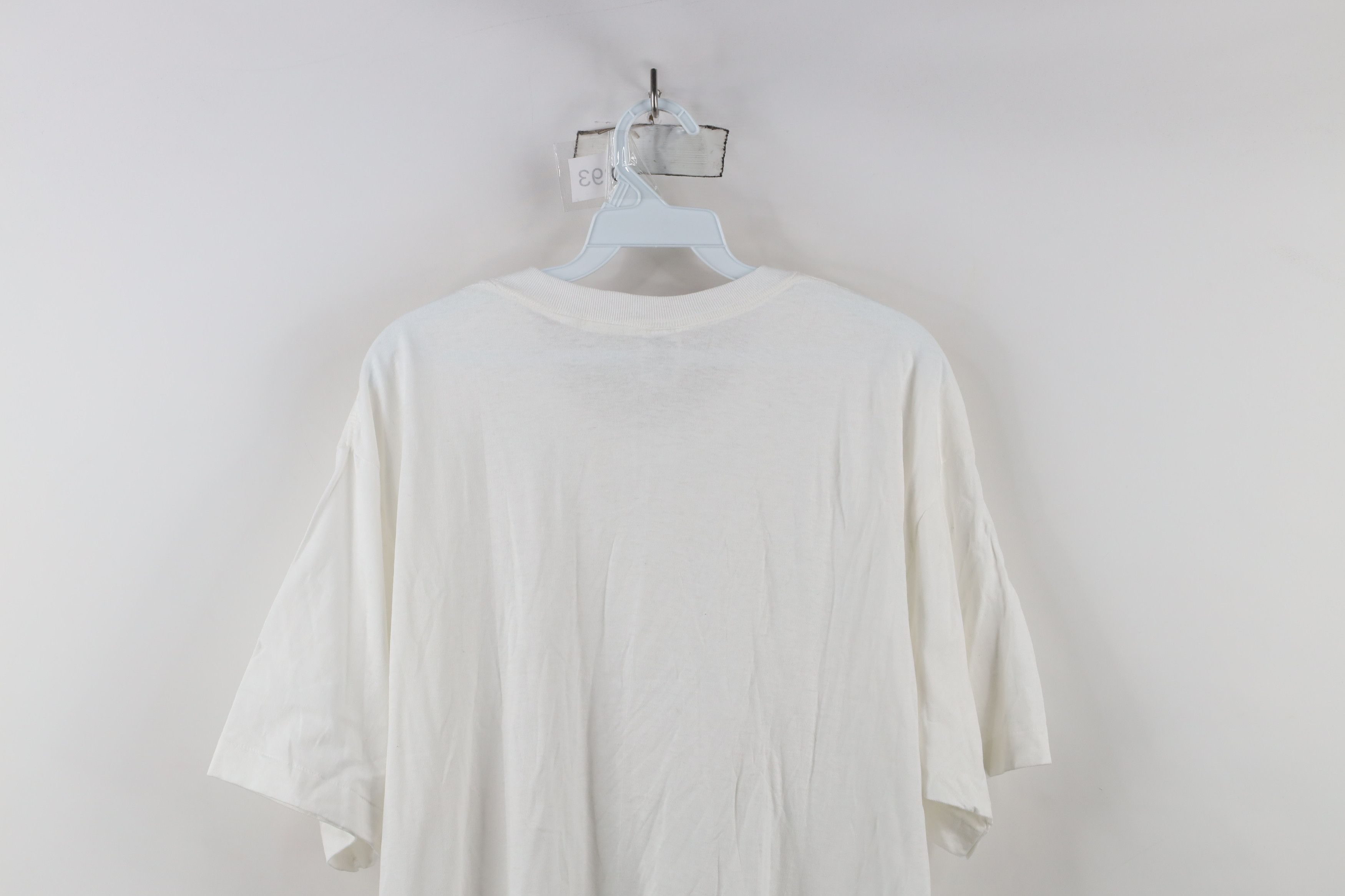 Vintage Vintage 90s Streetwear Short Sleeve T-Shirt White Cotton USA Size US XL / EU 56 / 4 - 9 Thumbnail