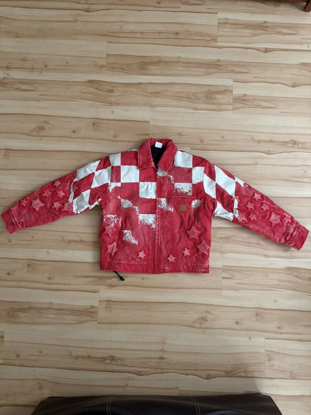 BADSON CHERRY BLOSSOM デニムレーサージャケット Bad Son Bad Son Cherry Blossom 'Overgrowth' Denim Racer