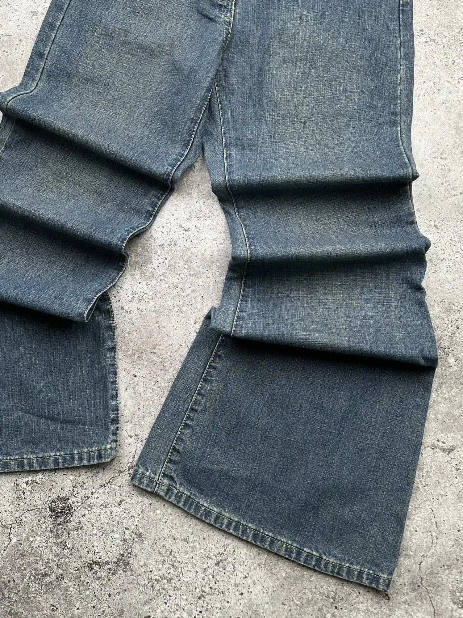 Japanese Brand Vintage Super Flare Jeans C242(V580) Size US 28 / EU 44 - 4 Thumbnail