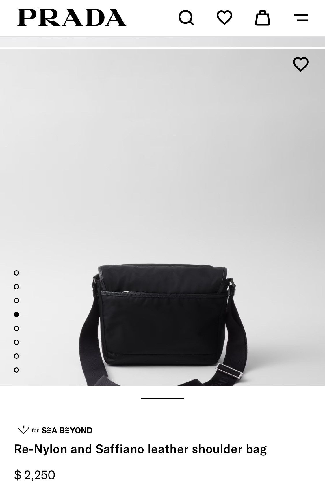 Prada RE NYLON MESSENGER CROSSBODY BAG WEEKENDER DUFFLE Size ONE SIZE - 3 Thumbnail