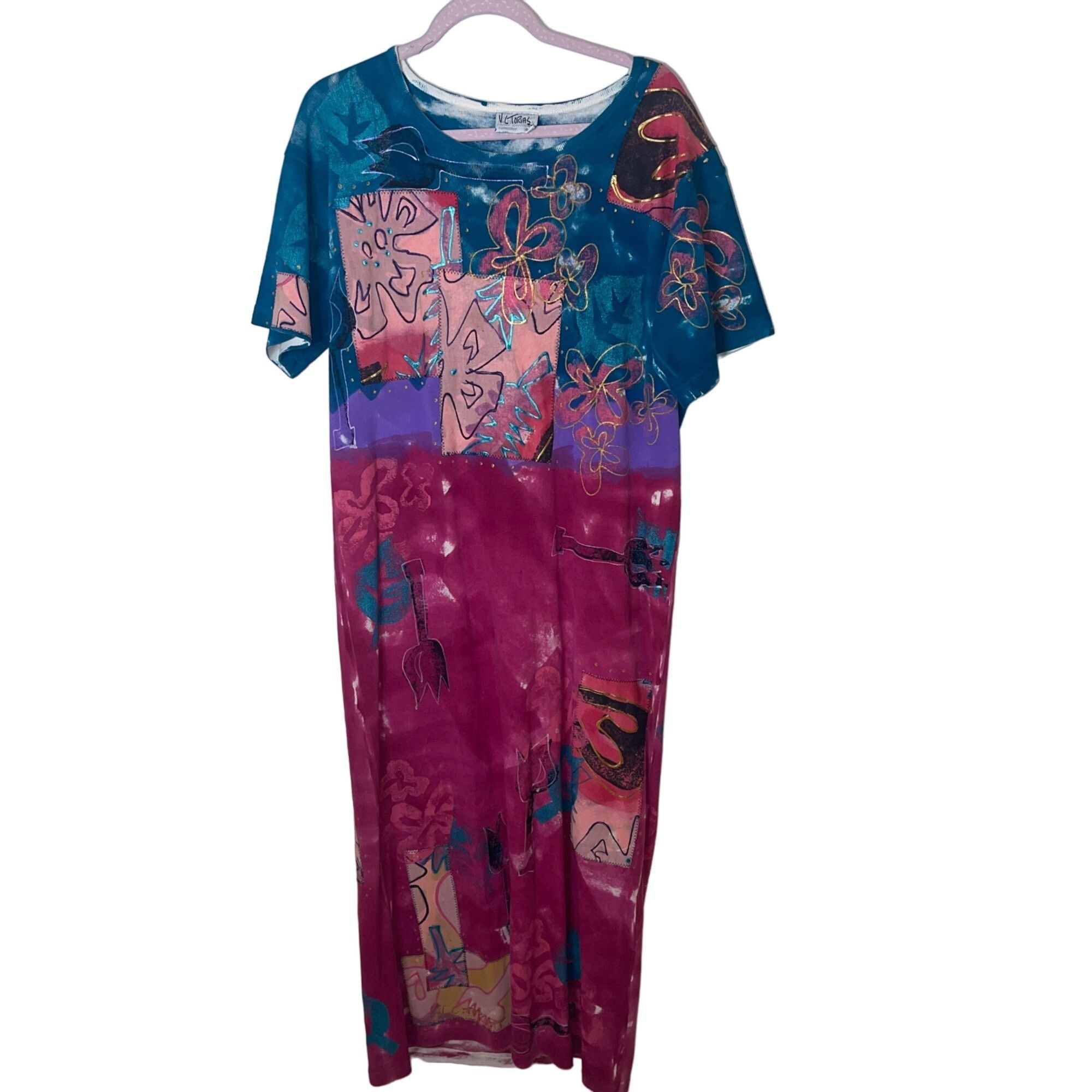 image of V.c. Torias Womens Dress One Size Multicolor Hand