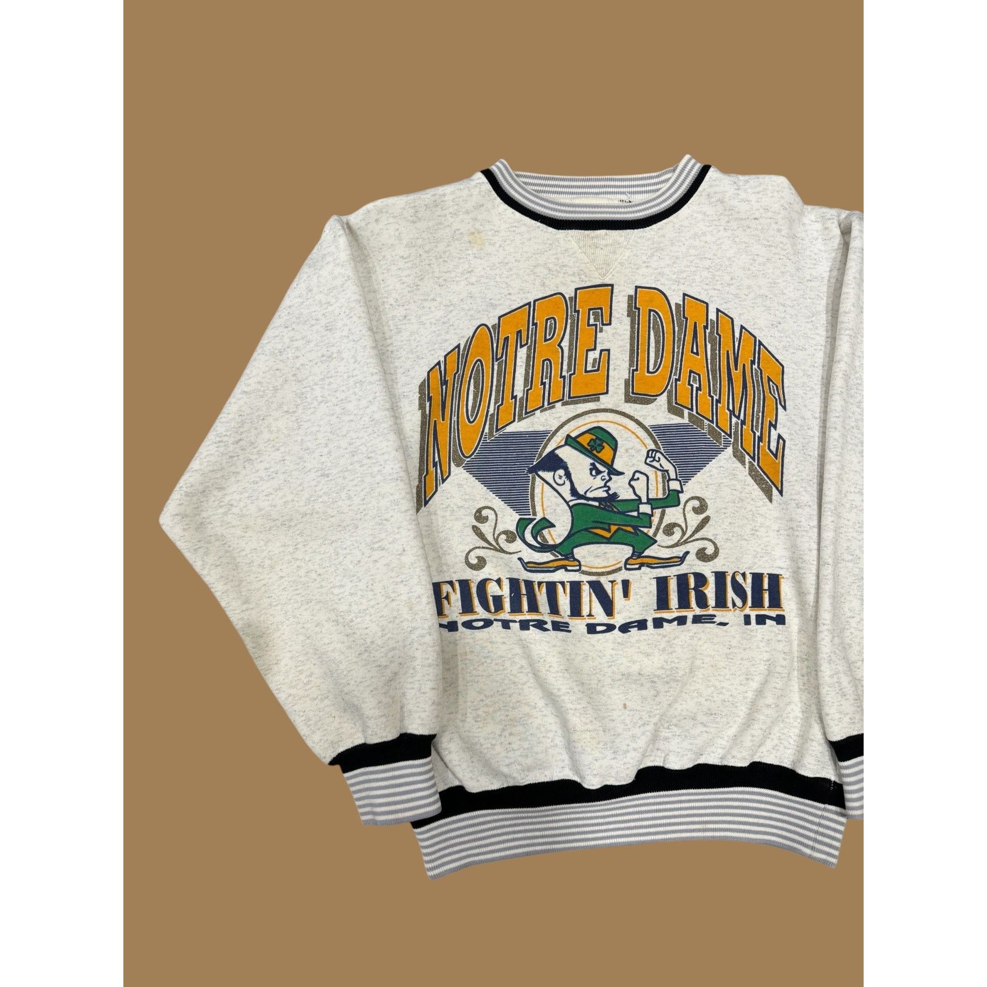 NCAA 90s Notre Dame Fighting Irish Crew Neck Size US M / EU 48-50 / 2 - 2 Thumbnail