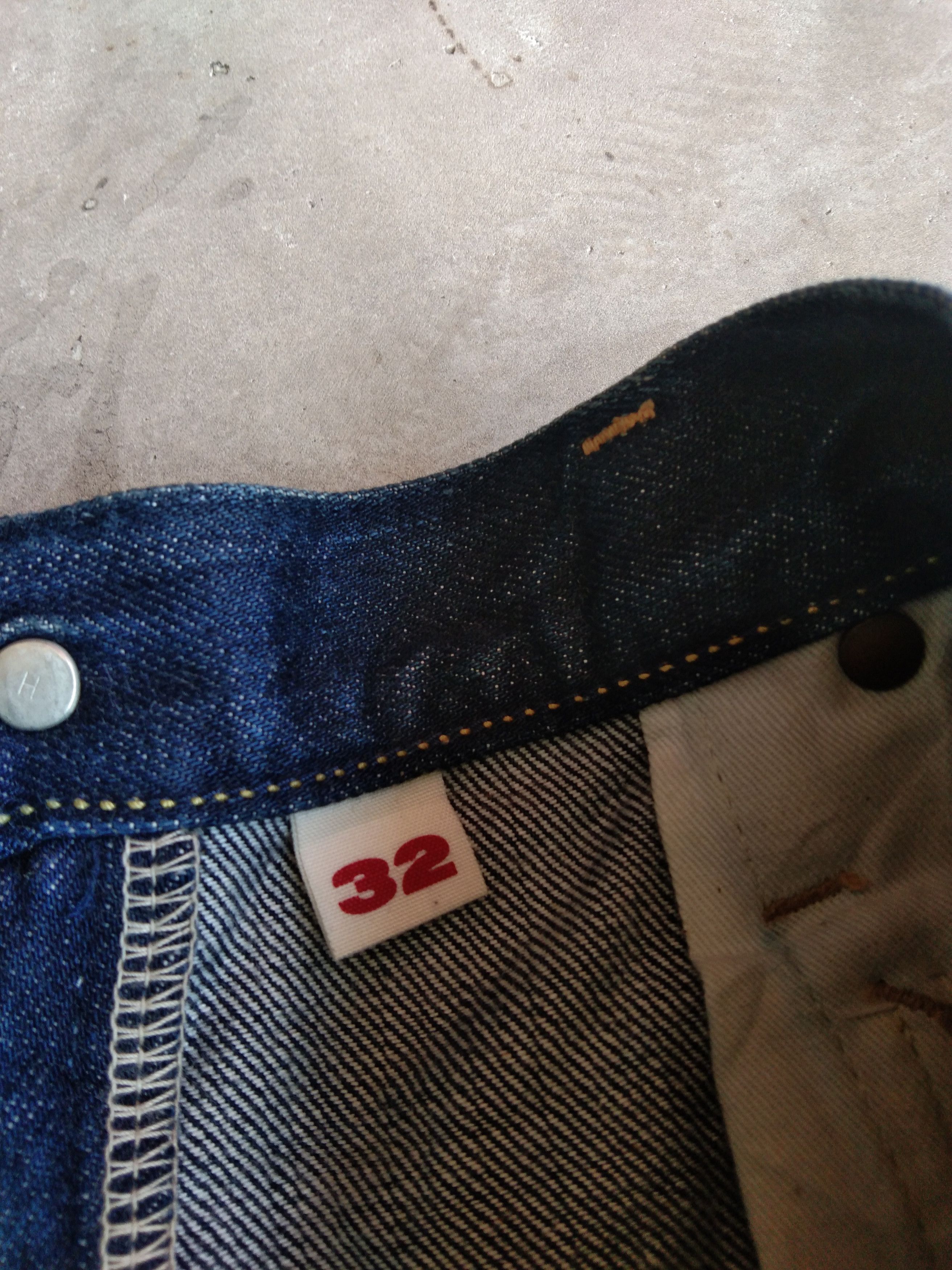 Blue Blue Japan Vintage Blue Blue Japan x HR Market Indigo Denim Jeans Size US 32 / EU 48 - 12 Thumbnail