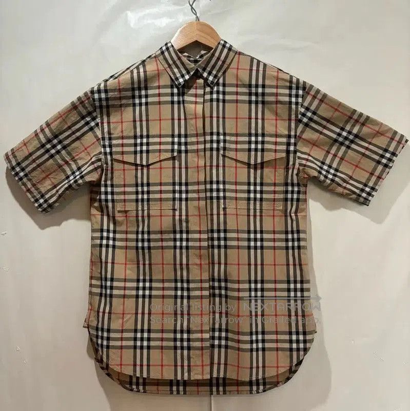 Burberry Burberry Summer Khaki Check Short Sleeve Shirt. Size XS / US 0-2 / IT 36-38 - 1 Thumbnail