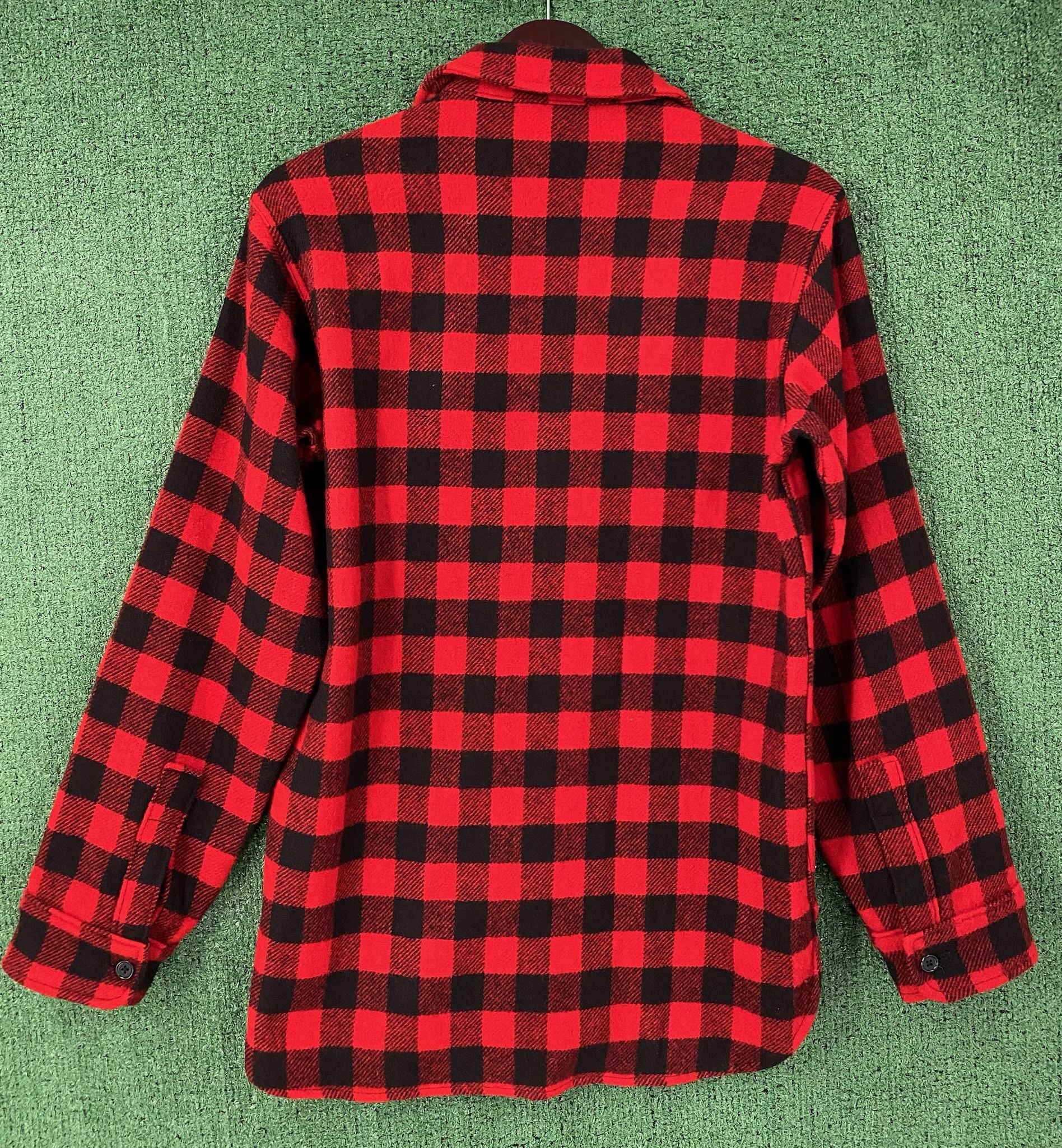 Woolrich Woolen Mills 80’s Woolrich 100% Wool Red Buffalo Plaid Flannel Small Size US S / EU 44-46 / 1 - 4 Thumbnail