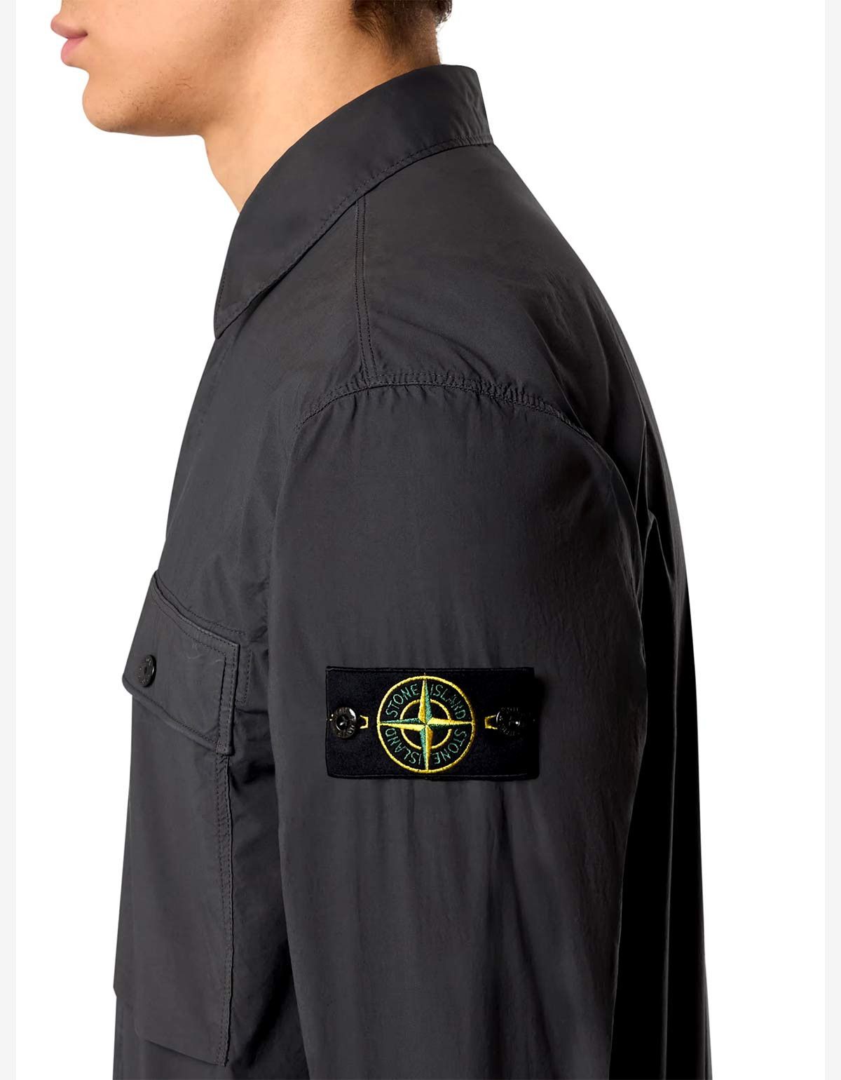 Stone Island Stone Island Black Paracadute Overshirt Size US L / EU 52-54 / 3 - 5 Thumbnail