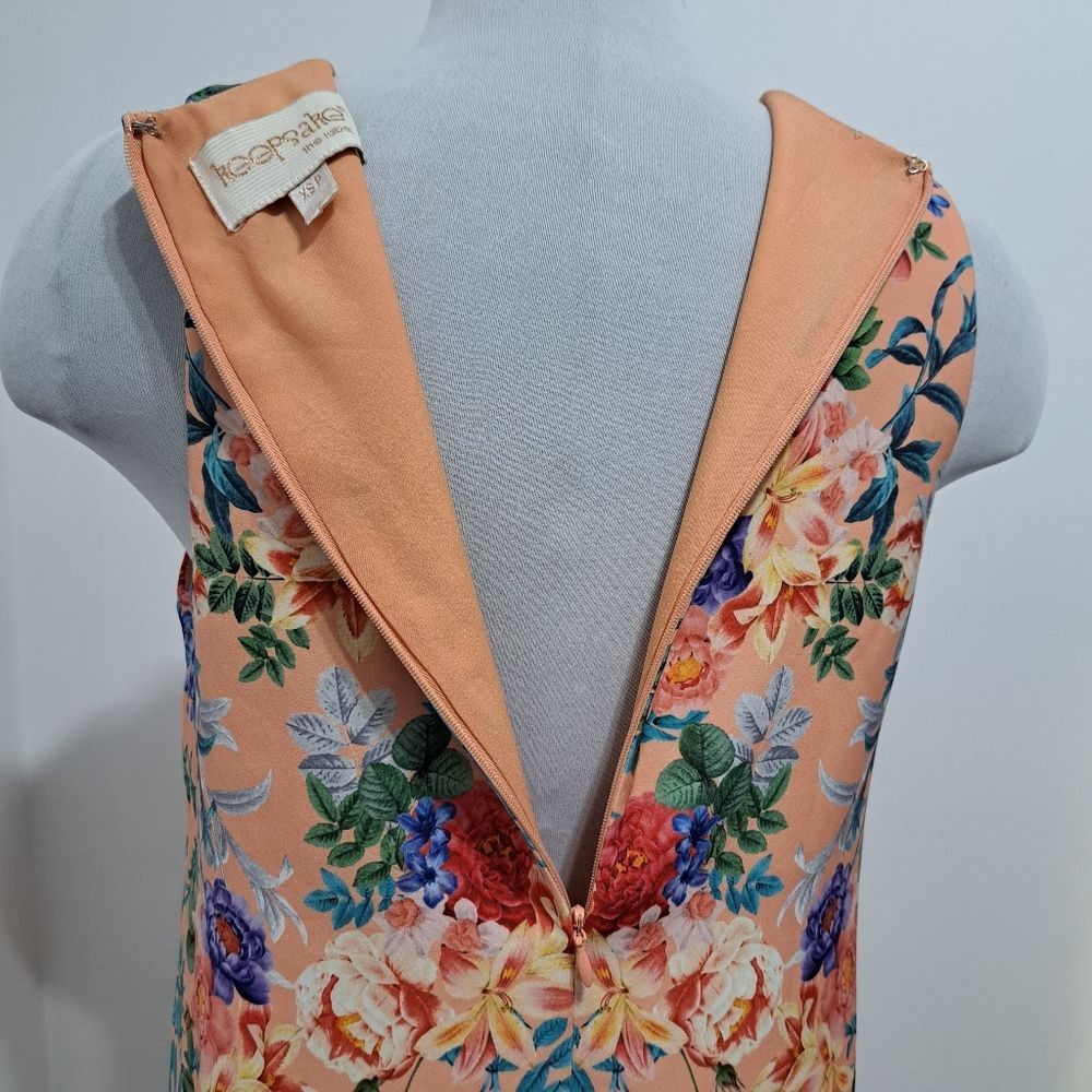 Anthropologie Keepsake The Label Anthropologie V Neck Sleeveless Floral Dr Size XS / US 0-2 / IT 36-38 - 7 Thumbnail