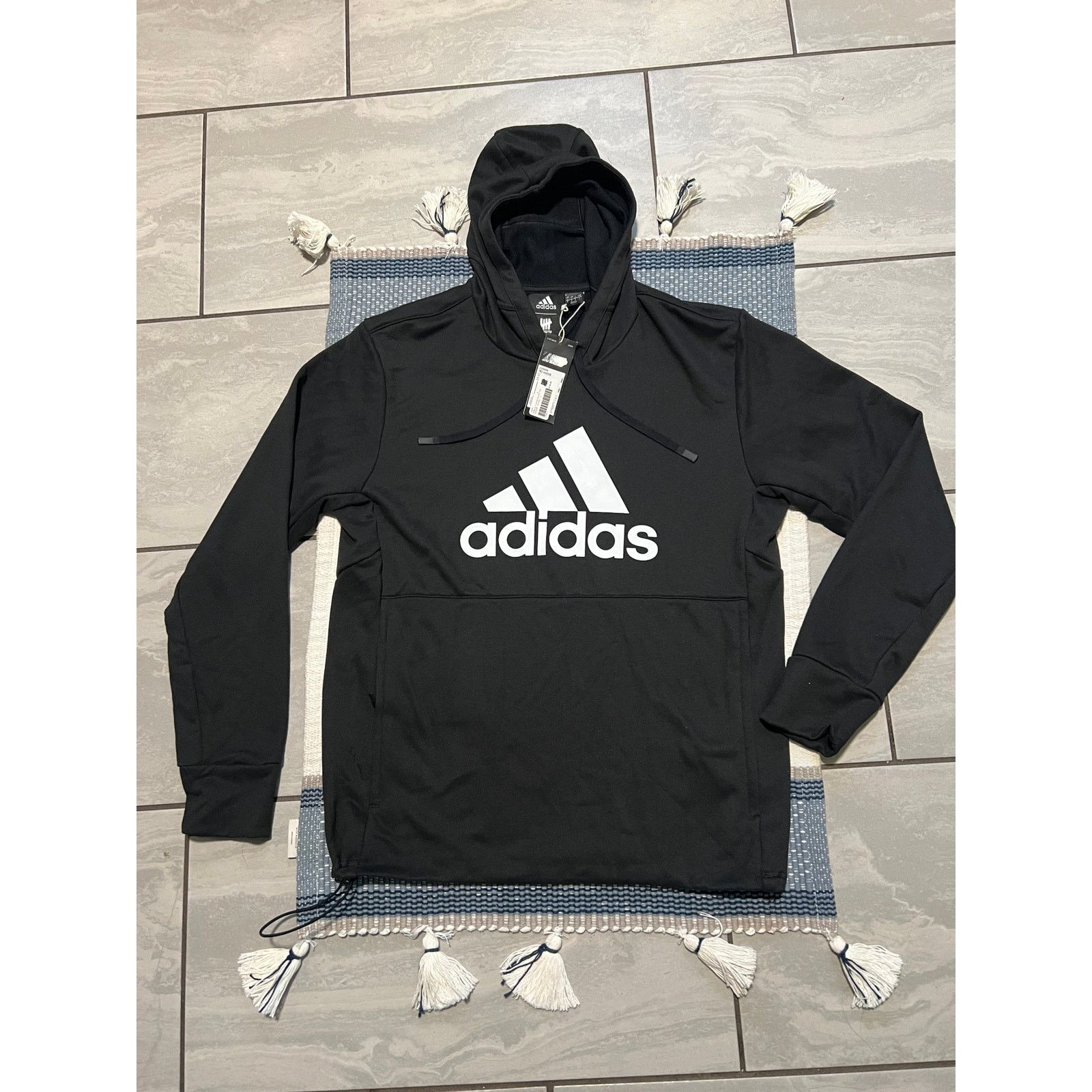 Undefeated Undefeated x Adidas black logo hoodie Grailed