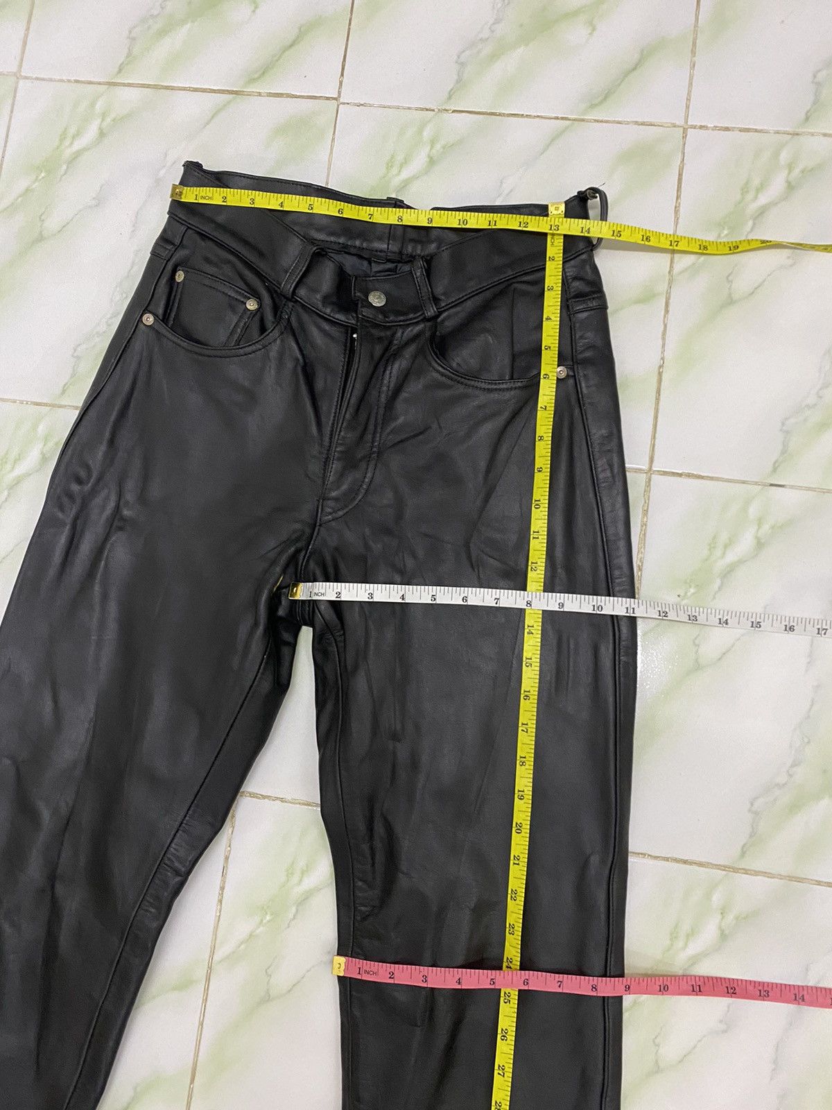 Schott Schott Leather Pants Size US 30 / EU 46 - 16 Thumbnail