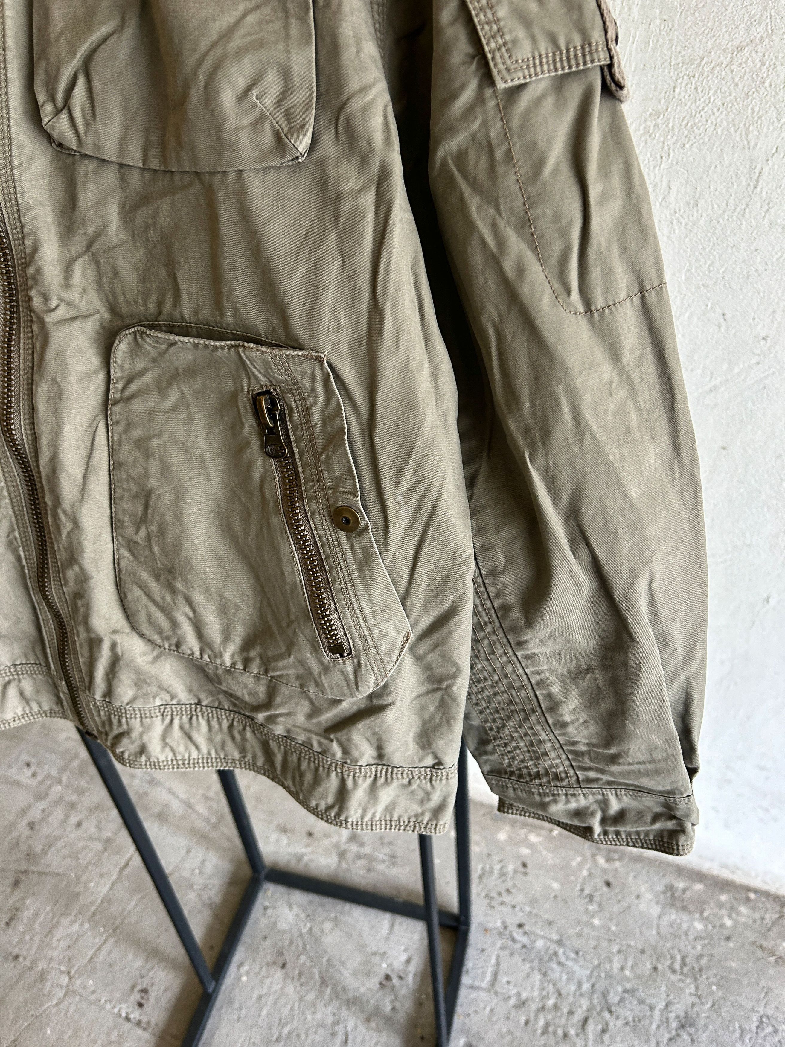 Japanese Brand Vintage Balenciaga Style Denim Washed Cargo Jacket 90s Size US M / EU 48-50 / 2 - 5 Thumbnail