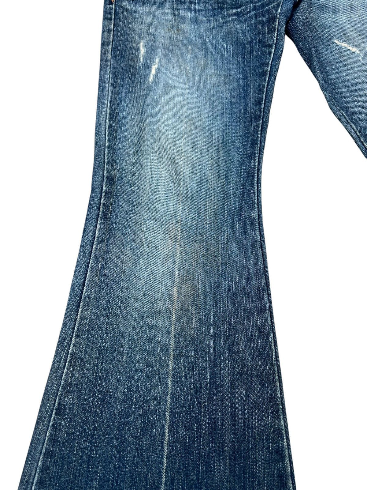Morgan Homme Morgan Homme Japan Flap Pocket Distress Denim Flare Jeans Size US 31 - 7 Thumbnail