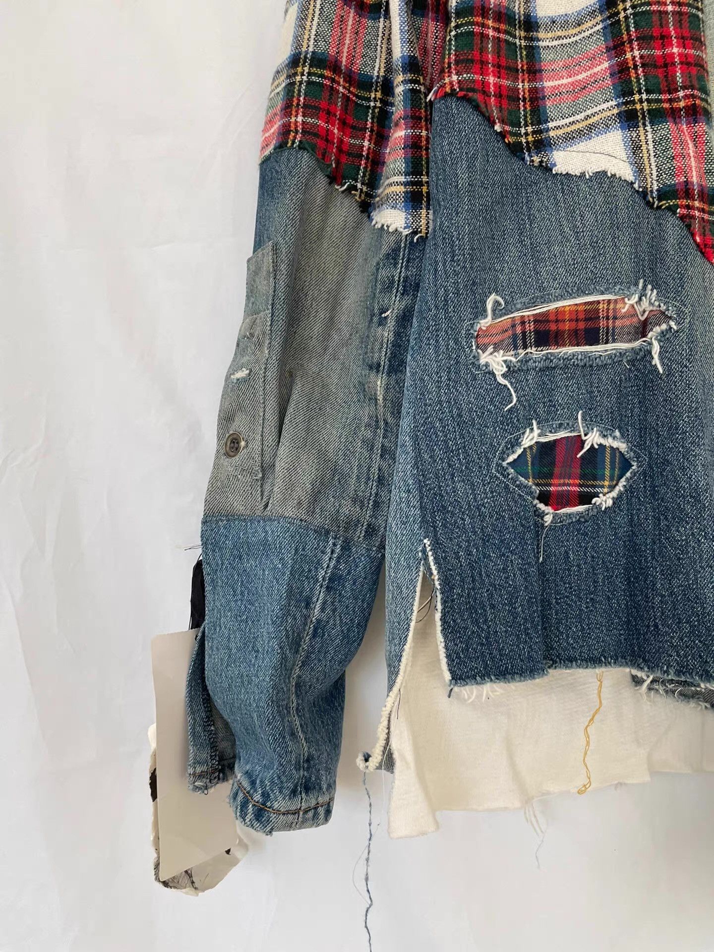 Greg Lauren Greg Lauren Early Wool Plaid Kimono Jacket Ｑ21 Size US M / EU 48-50 / 2 - 9 Thumbnail