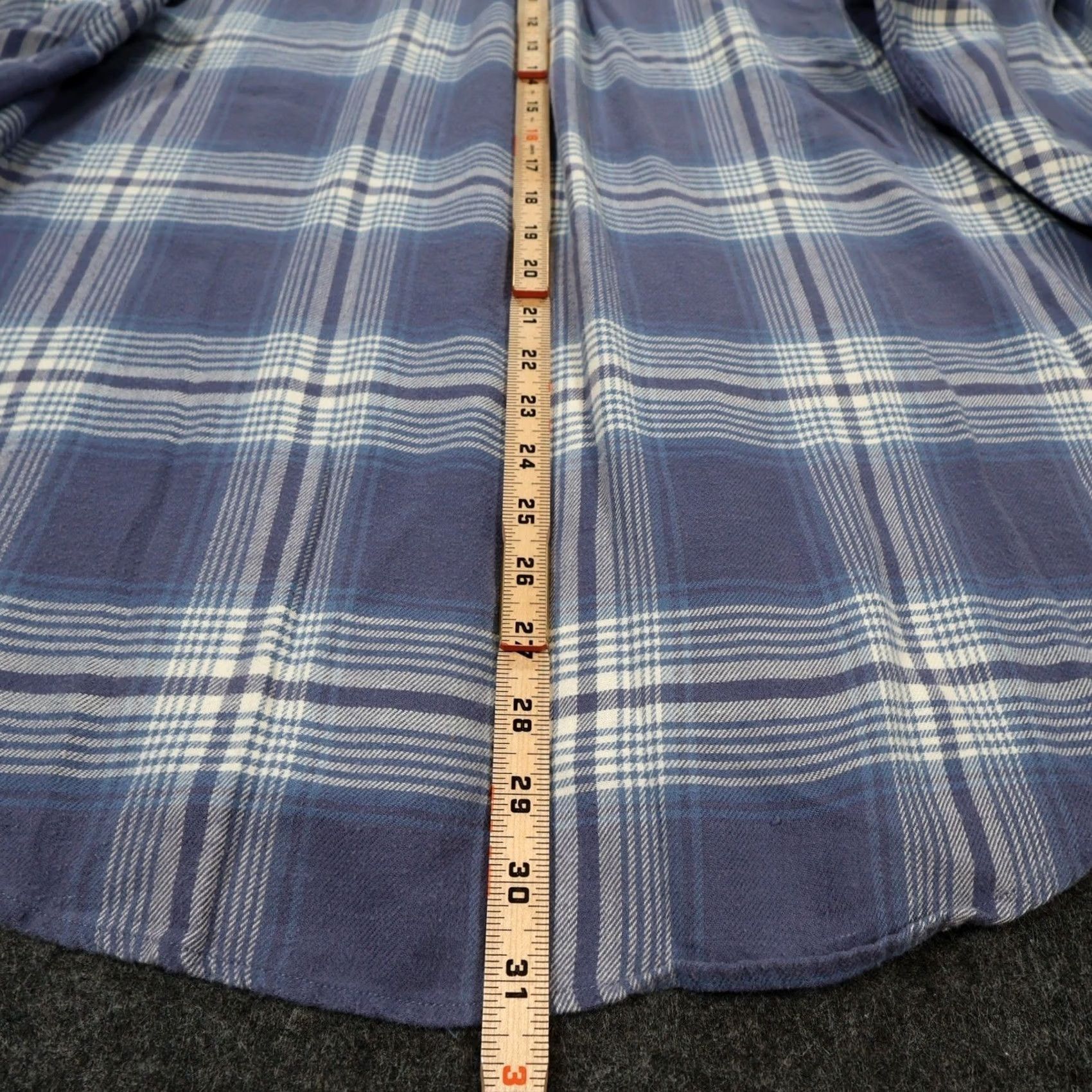 Lands' End Lands End Shirt Mens Large Blue Plaid Cotton Long Sleeve Button Down Size US L / EU 52-54 / 3 - 5 Thumbnail