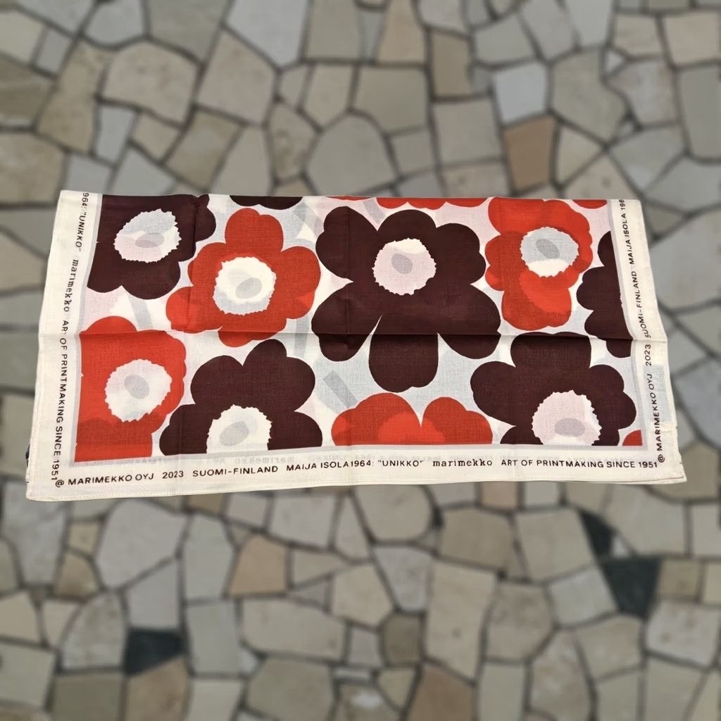 Marimekko Marimekko Kioski Astrilli Unikko Floral Organic Cotton Bandana Size ONE SIZE - 1 Thumbnail