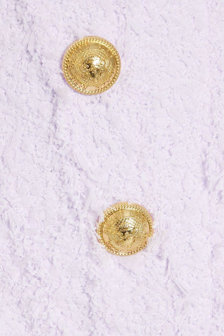 Balmain o1y0625 Mini Skirt in Lilac Size 27" / US 4 / IT 40 - 4 Thumbnail