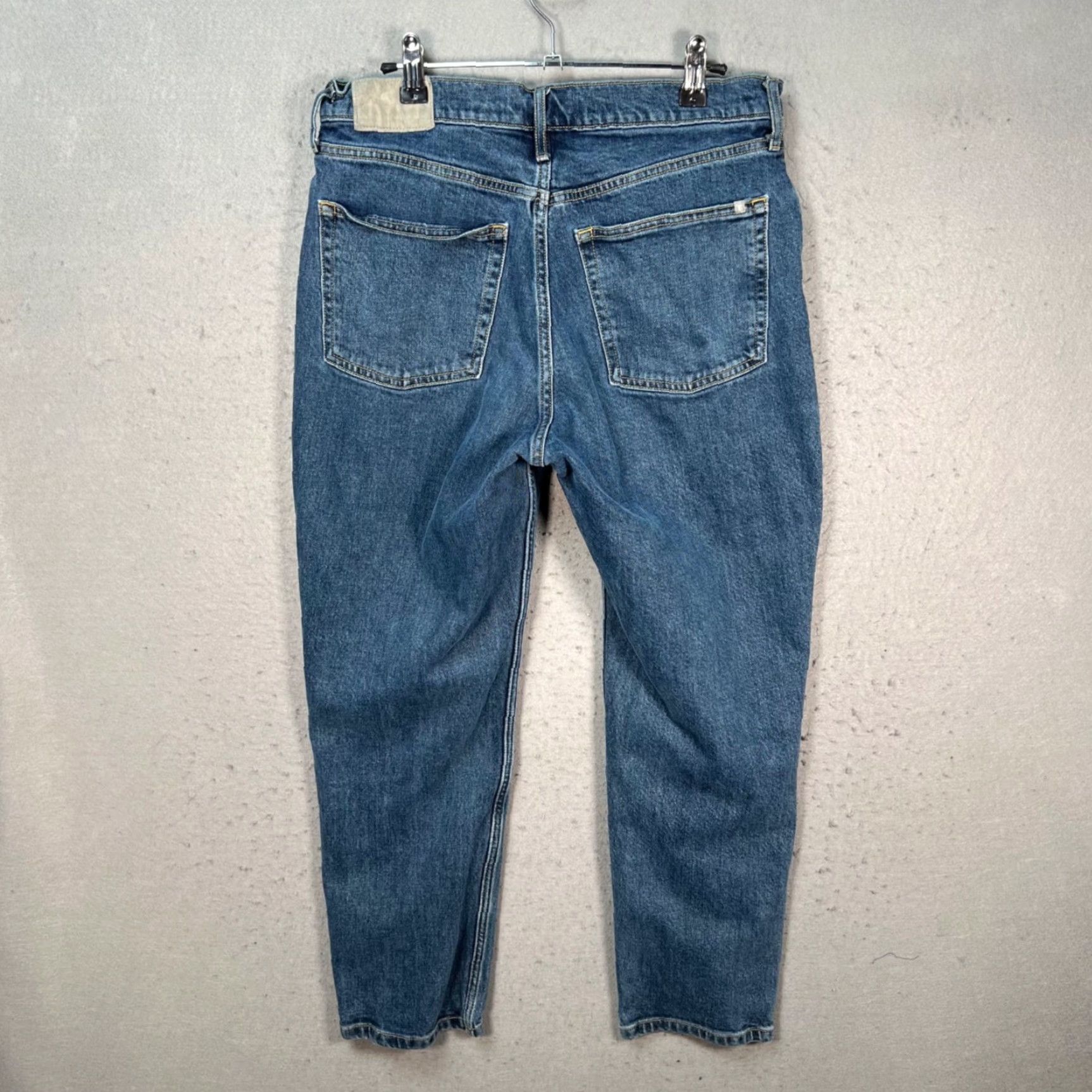 Everlane Everlane Jeans Women's 28 Crop High-Rise Straight Denim 5-Pocket Blue Vintage 90s? Size 29" - 2 Thumbnail