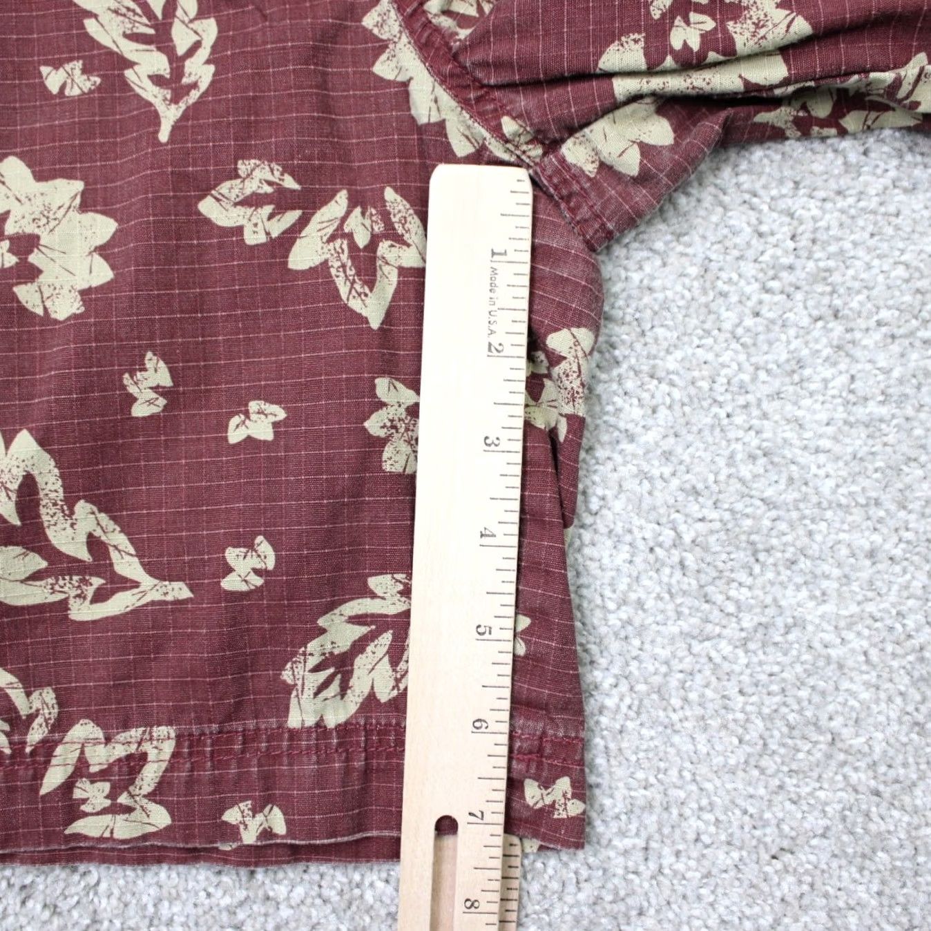 The Territory Ahead Territory Ahead Shorts Mens XL Red Floral 7" Drawstring 100% Cotton Hybrid Pants Chino Relaxed? Size US 36 / EU 52 - 3 Thumbnail