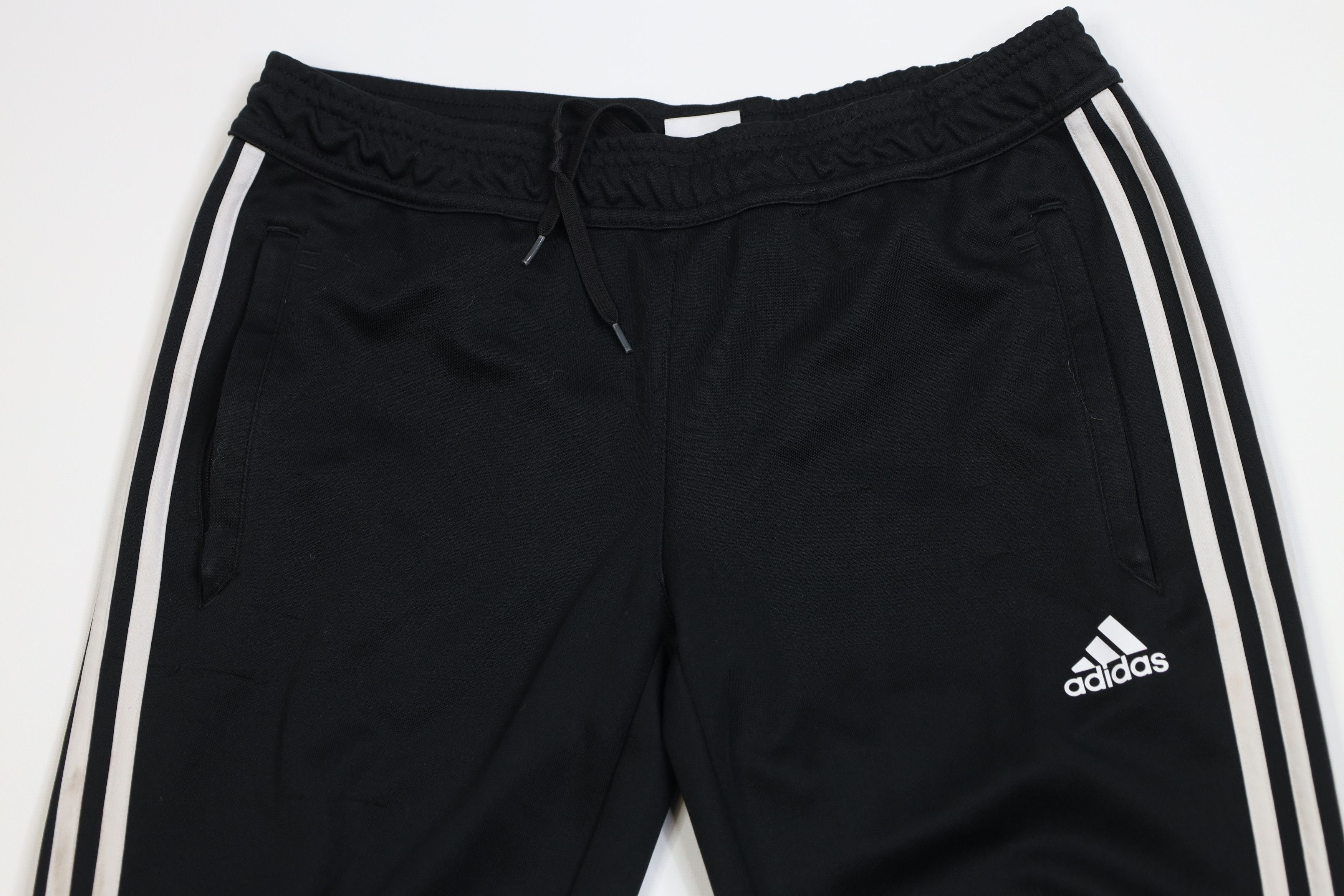 Adidas Vintage Y2K Adidas Tapered Leg Soccer Warm Up Pants Black Size US 34 / EU 50 - 2 Thumbnail