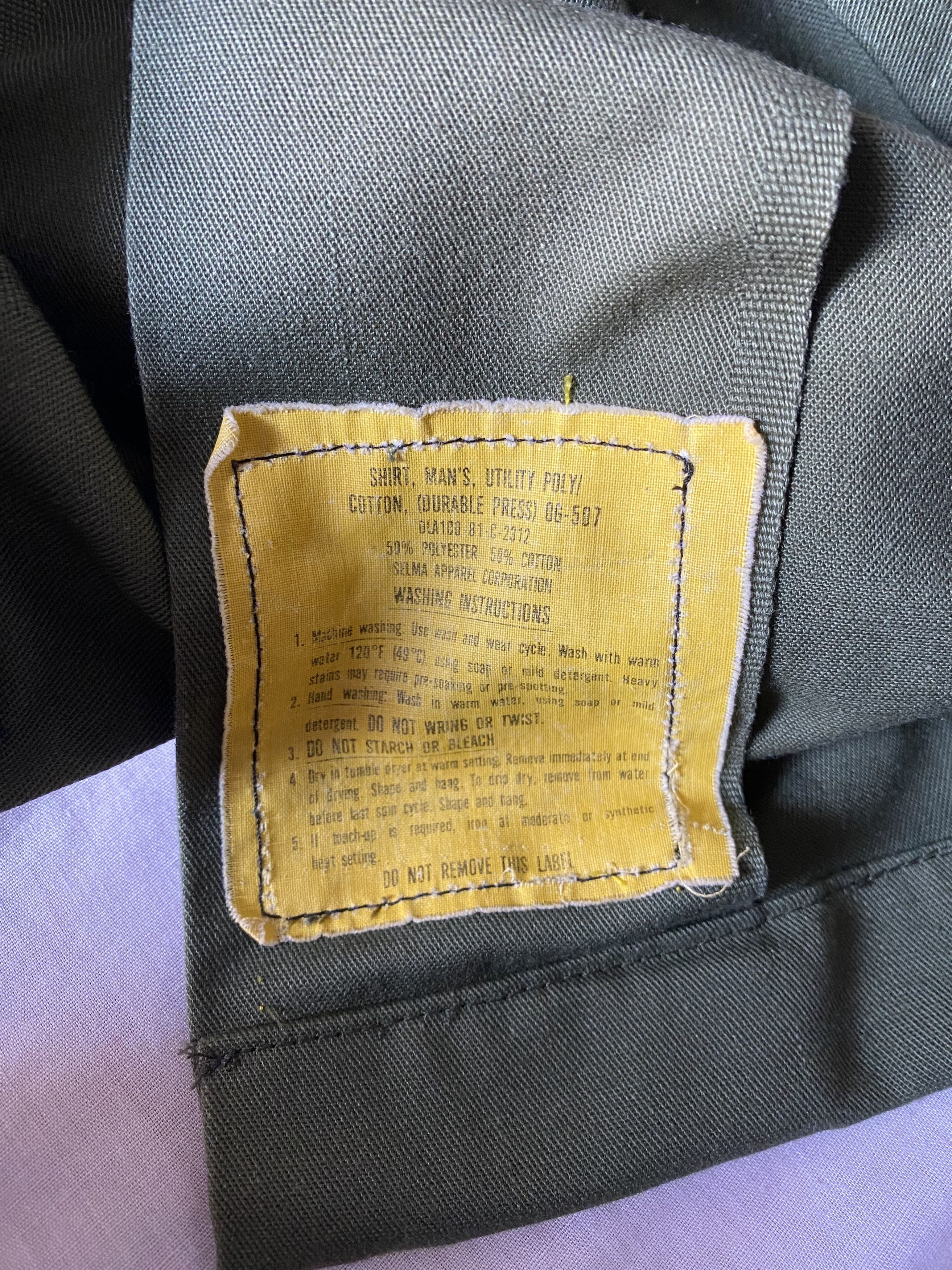 Other vintage OG-507 US army shirt vietnam era Size US S / EU 44-46 / 1 - 6 Thumbnail