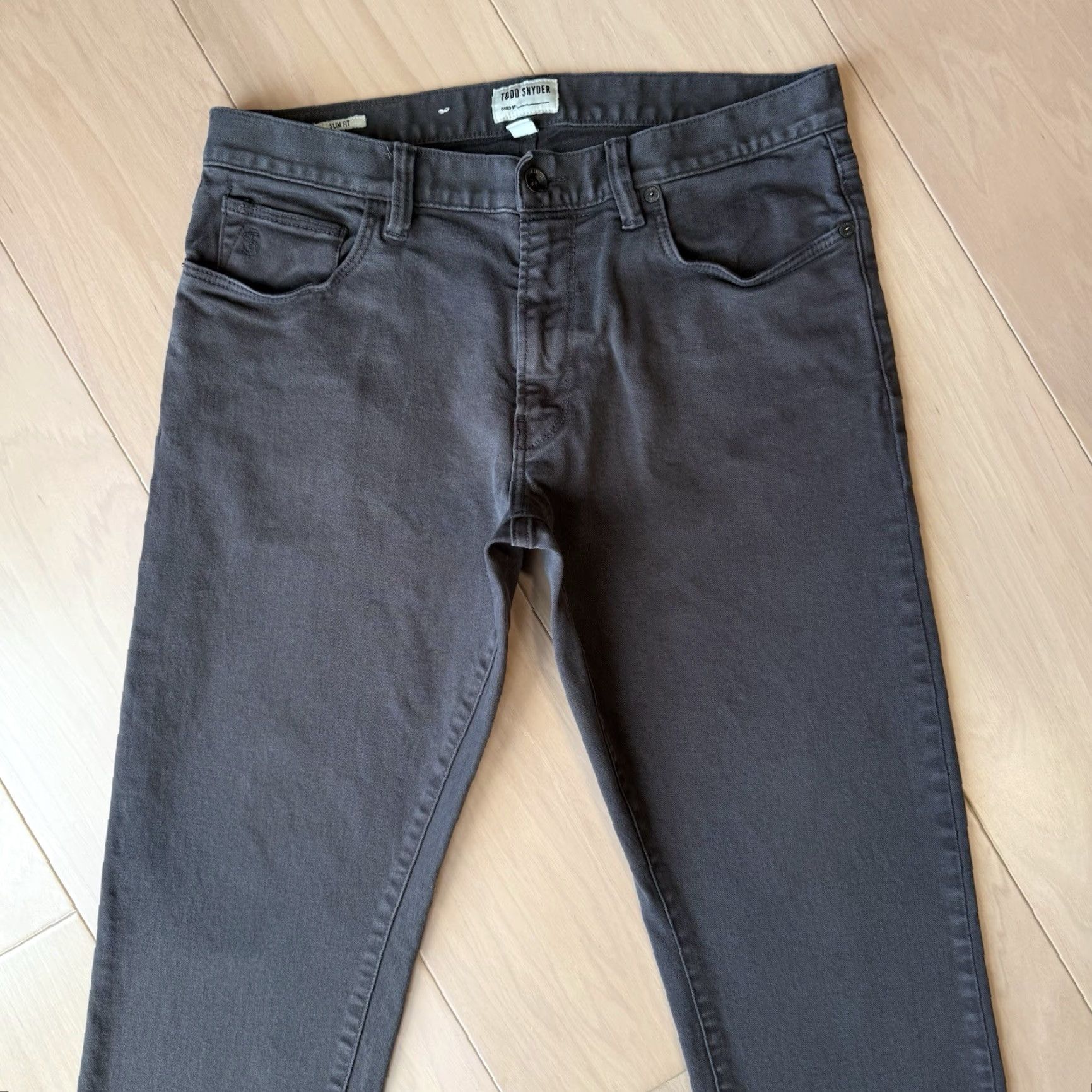 Todd Snyder Todd Snyder 5 Pocket Chino Pants Slim Fit Brown 32 Mens Pants 5-Pocket Design Button Logo Cotton Flat Front Casual Workwear Vintage No Size US 32 / EU 48 - 3 Thumbnail