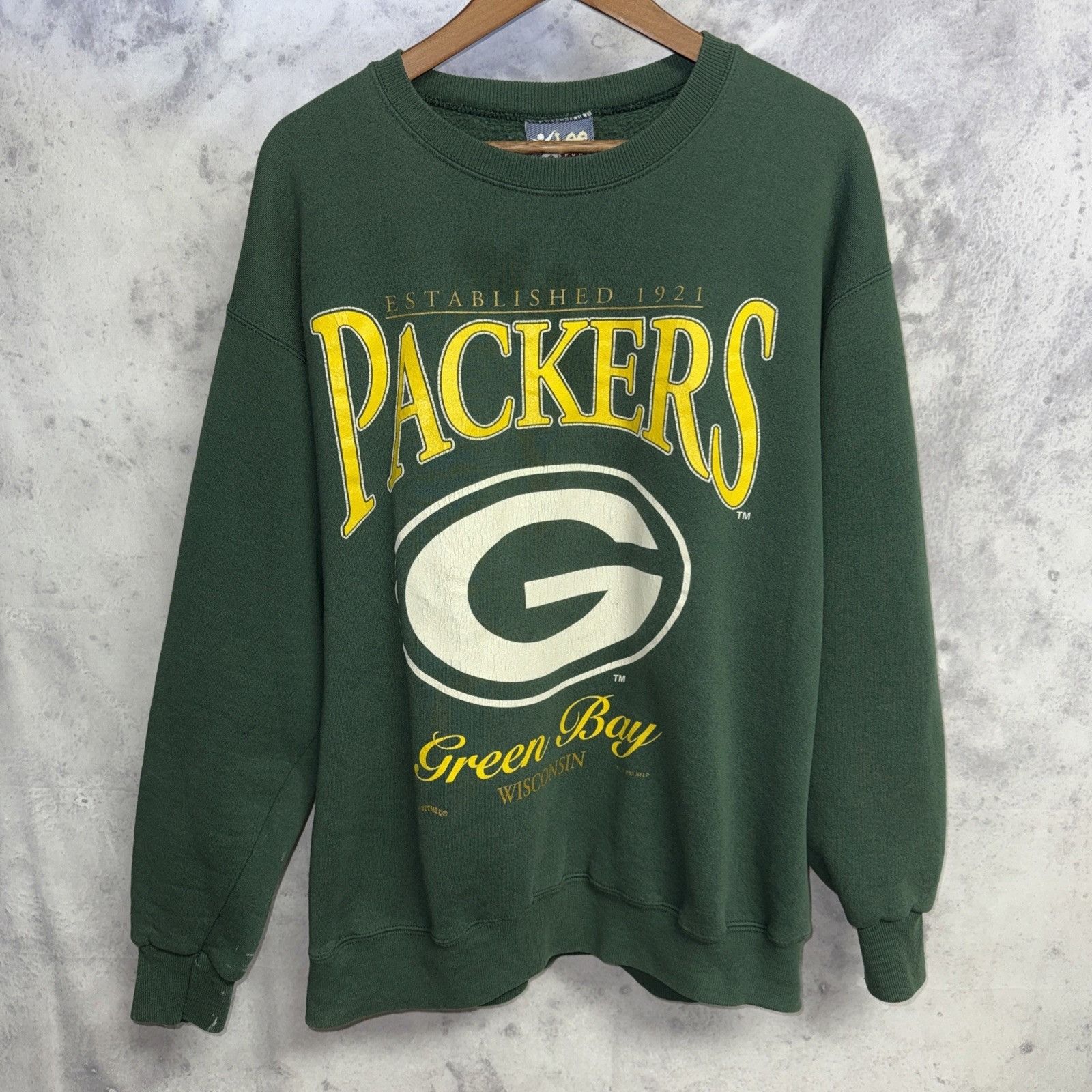 NFL Vintage 90s Green Bay Packers Crew Neck Sweatshirt Mens L Size US L / EU 52-54 / 3 - 1 Thumbnail