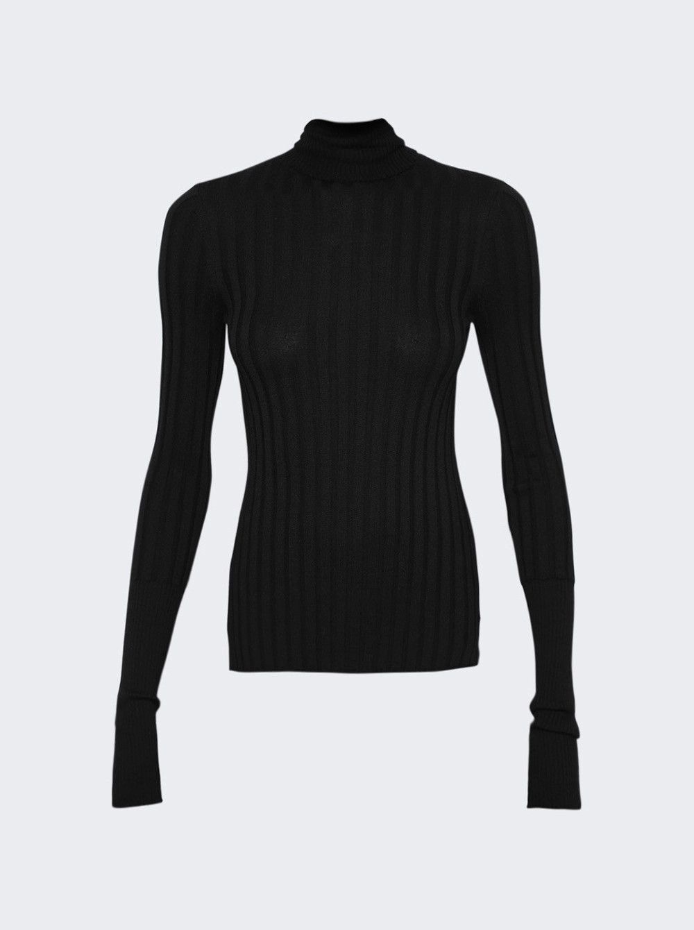 Givenchy o1gr1nt0125 Rolled Neck Long Sleeve Sweater in Black Size S / US 4 / IT 40 - 1 Thumbnail