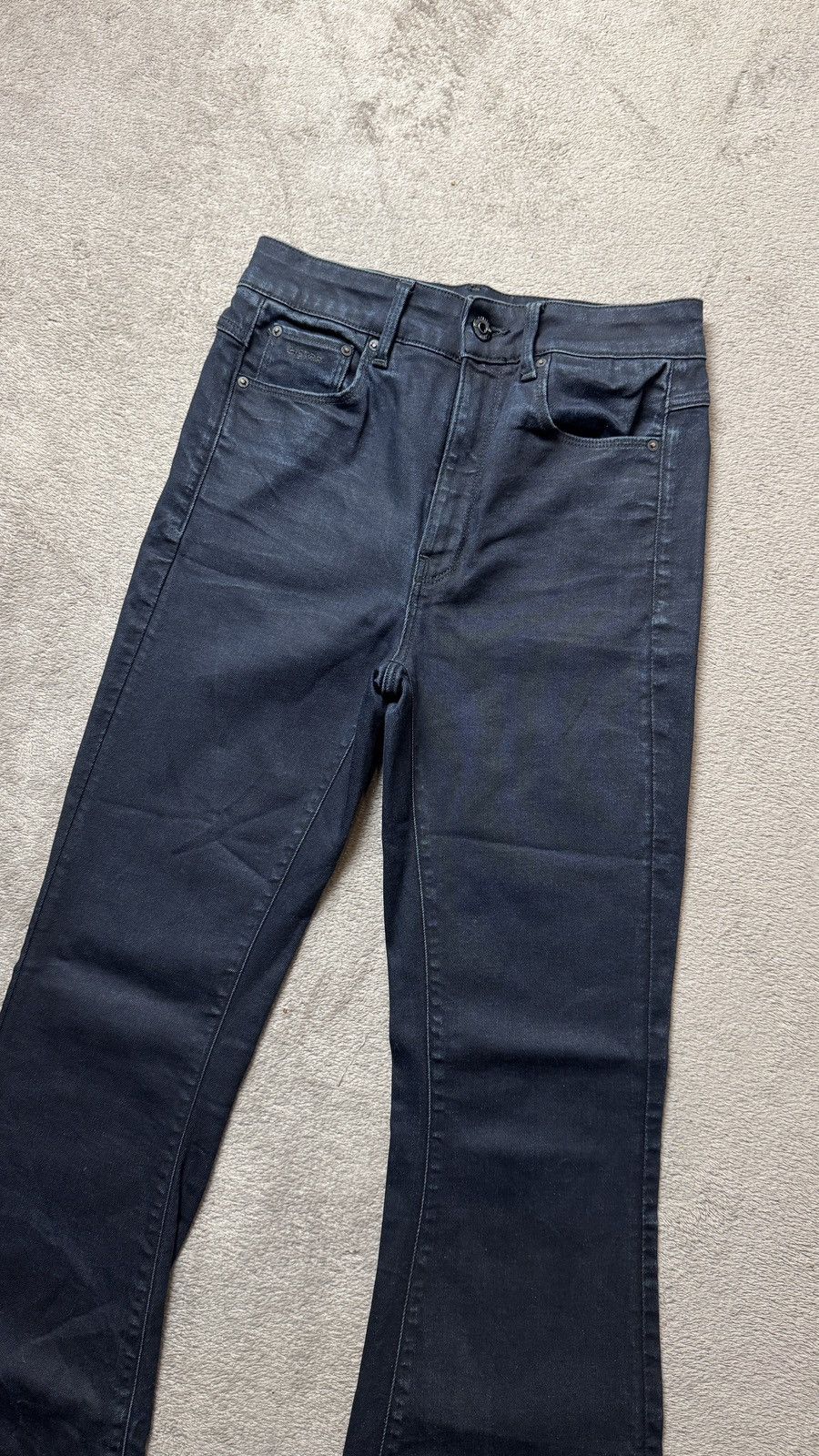 Le Grande Bleu (L.G.B.) Flared G-Star Triple Bootcut Black Jeans ifsixwasnine lgb Size 27" / US 4 / IT 40 - 2 Thumbnail