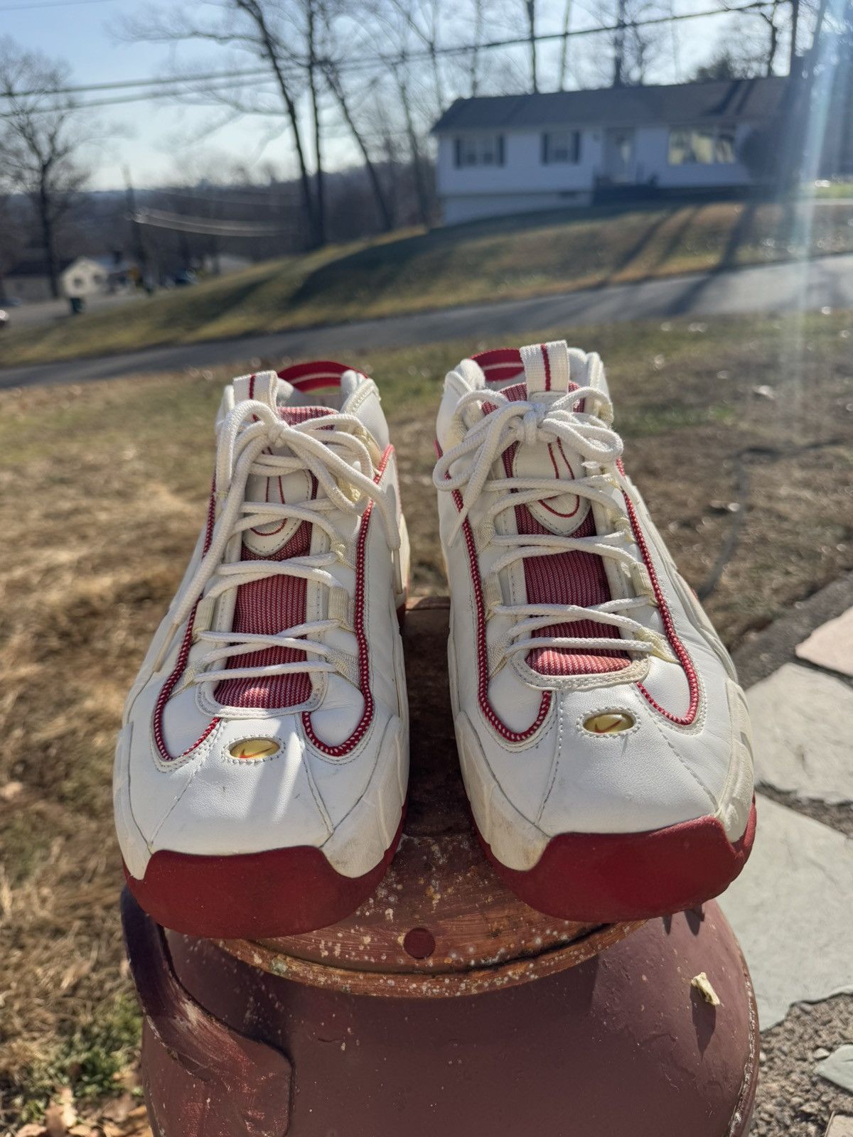 Nike Nike Air Max Penny 1, White Varsity Red (2005) Size US 11.5 / EU 44-45 - 2 Thumbnail