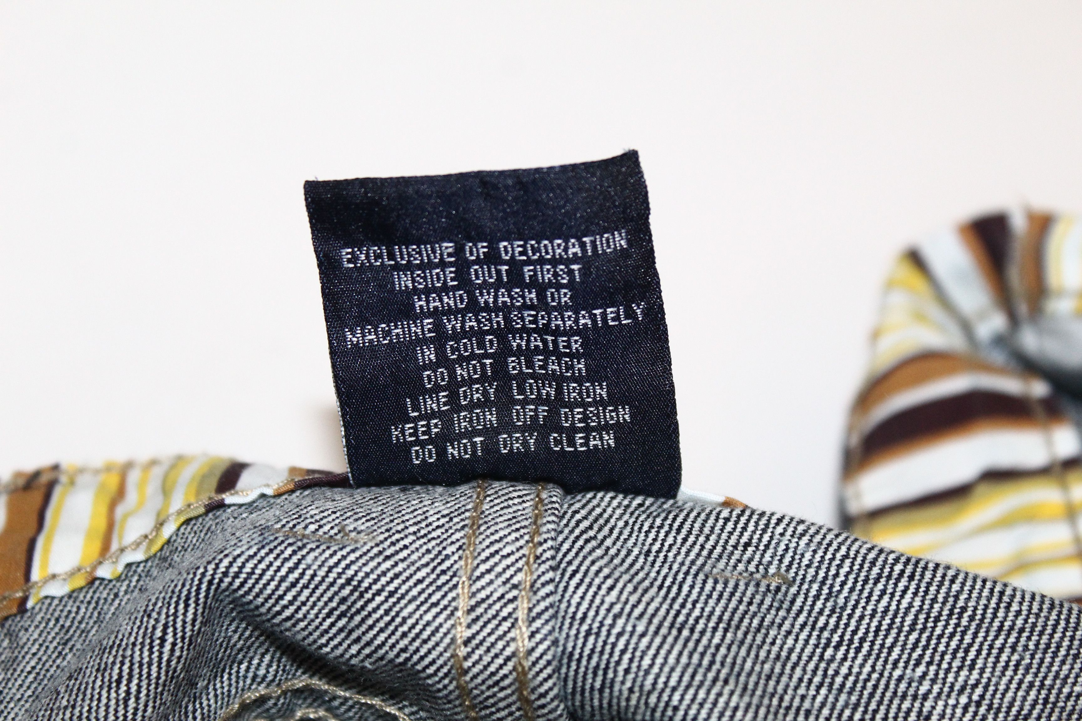 Japanese Brand VTG 🔥 Victorious Linen-Cotton Raw Denim Cargo Baggy Jeans Size US 36 / EU 52 - 9 Thumbnail