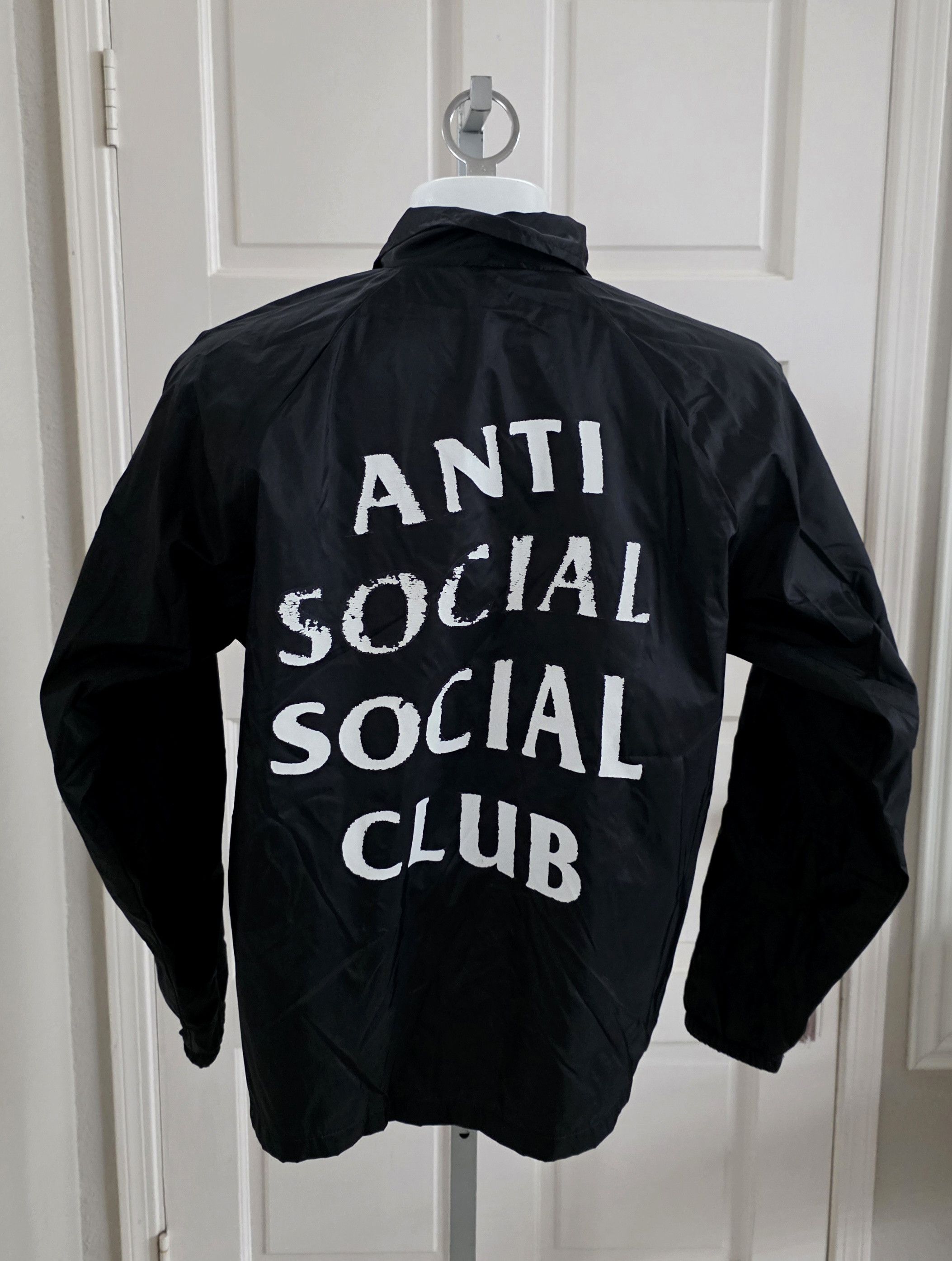 Anti Social Social Club Anti Social Social Club Coaches Jacket Big Logo USA Bluack Size US M / EU 48-50 / 2 - 1 Thumbnail