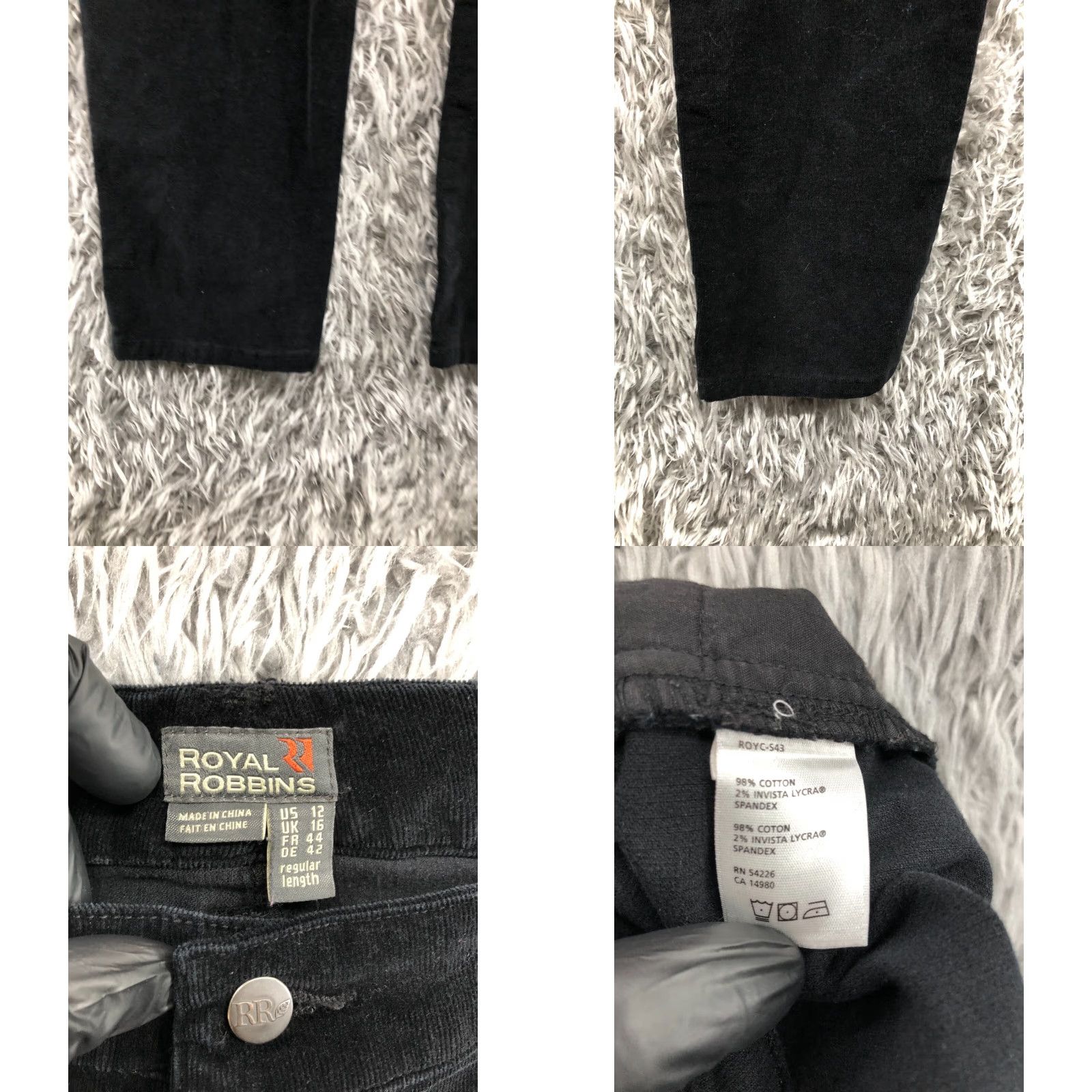 Royal Robbins Royal Robbins Corduroy Soft Touch Pants Womens Size 12 Mid Rise Black Size 34" / US 12 / IT 48 - 8 Thumbnail