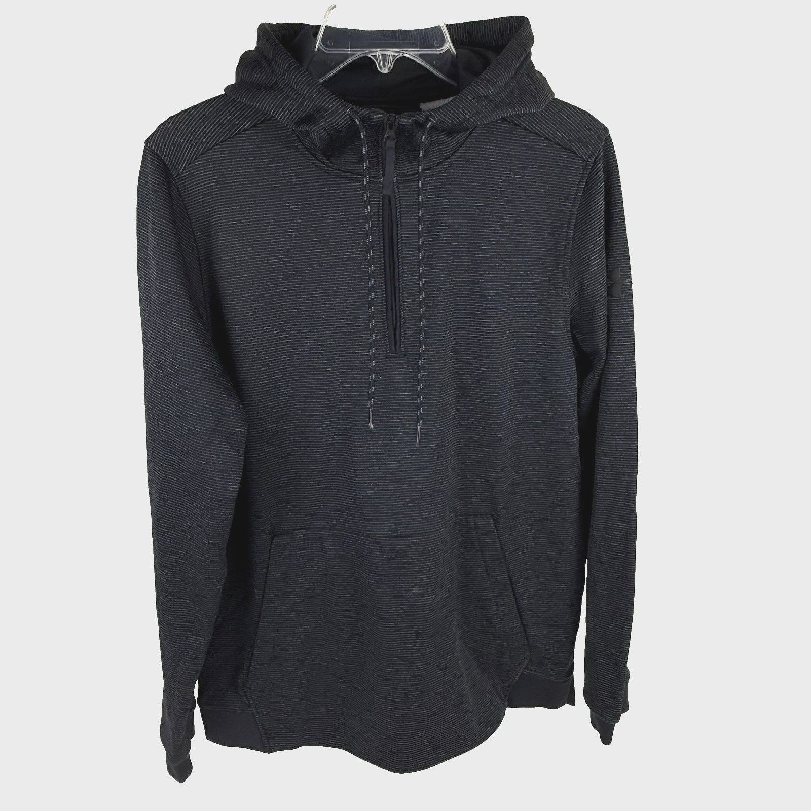 Under Armour Under Armour ColdGear Men's Fitted Hoodie Black/Gray 1/4-Zip Size US S / EU 44-46 / 1 - 8 Thumbnail