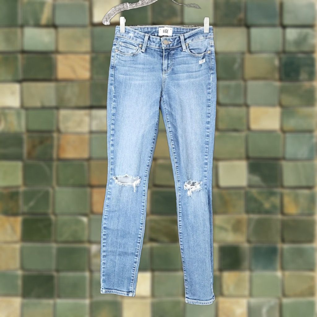 Paige Paige Verdugo Jeans Distressed Ankle Blue Size 26 Womens Size 26" / US 2 / IT 38 - 1 Thumbnail