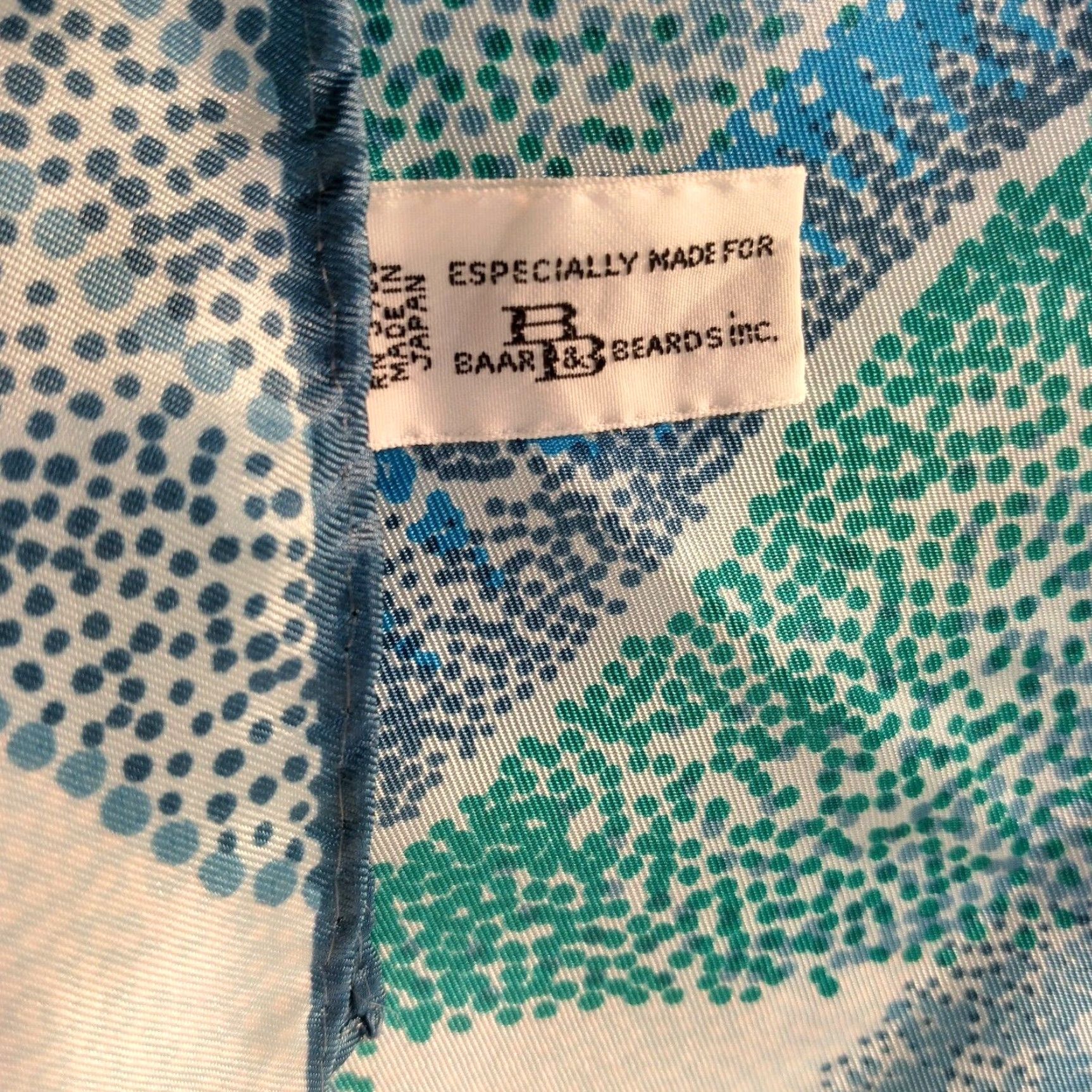 Vintage VINTAGE BAAR & Beards Scarf Rectangle Scarf Unisex 52.25" x 13" Blue Nature Landscape Hillside Sky Japan to READ Size ONE SIZE - 4 Thumbnail