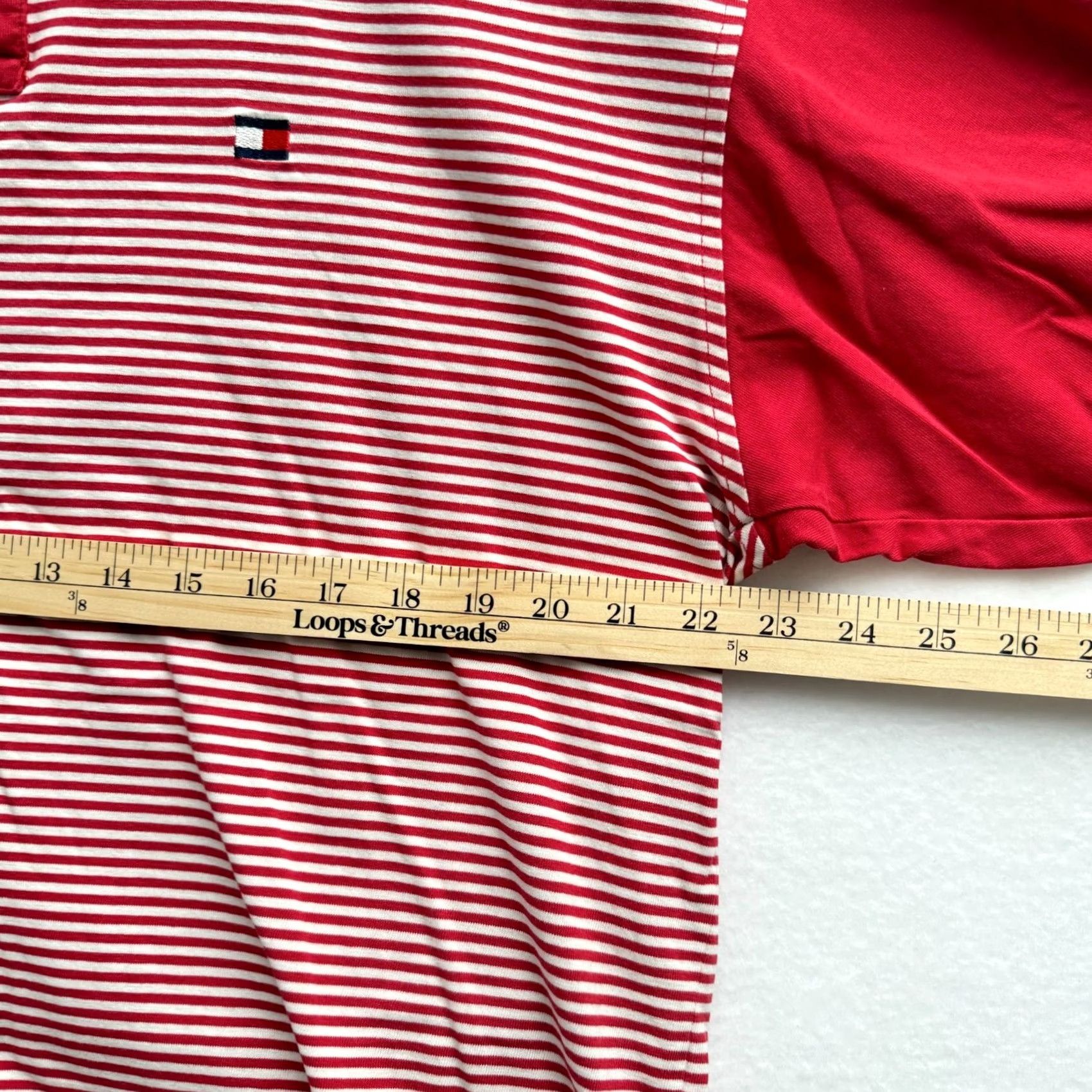 Tommy Hilfiger VINTAGE Tommy Hilfiger Polo Shirt Men XL Striped Two Tone 90s Hip Hop Blue Red White Size US XL / EU 56 / 4 - 6 Thumbnail
