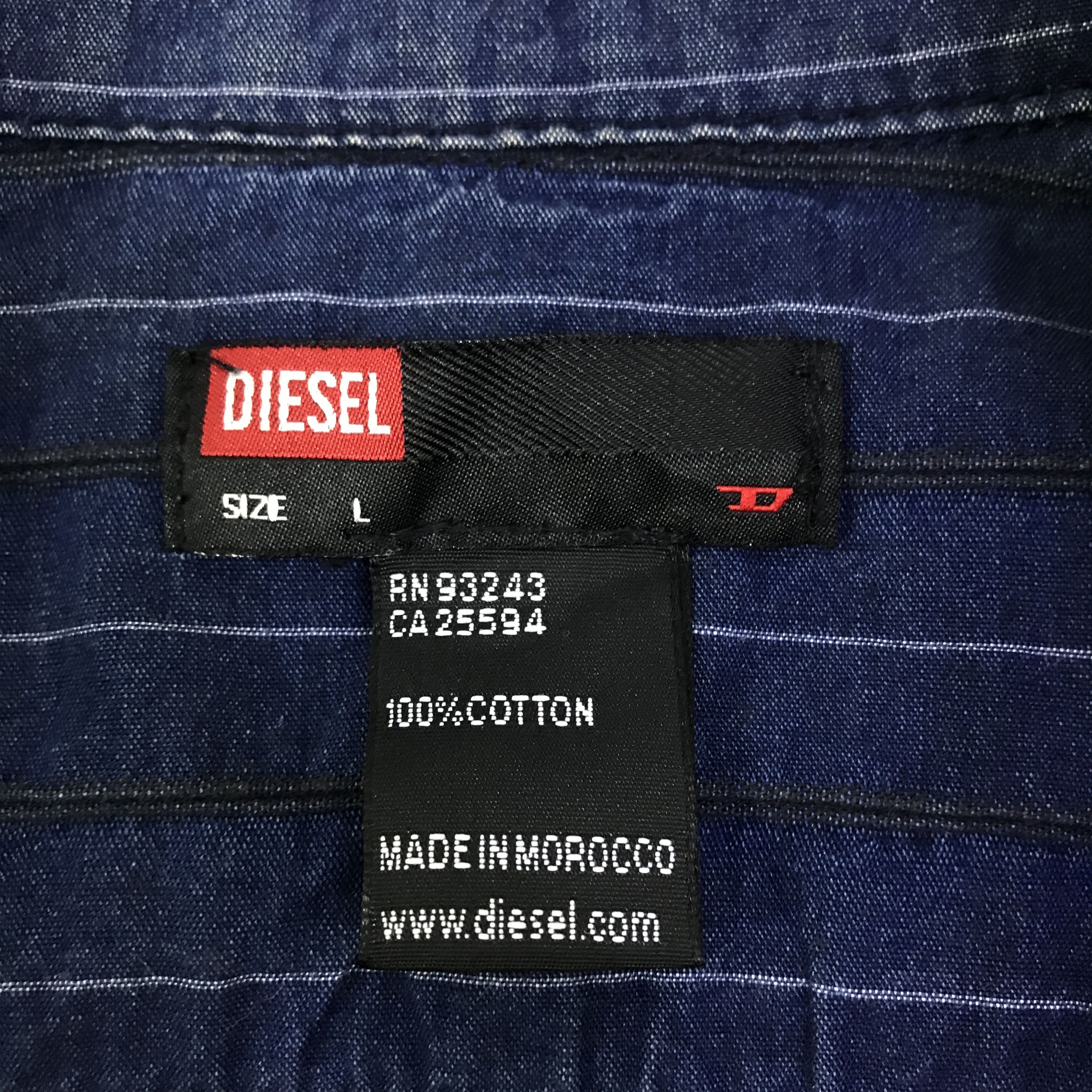 Diesel Diesel Indigo button ups jacket K125B8 Size US L / EU 52-54 / 3 - 14 Thumbnail