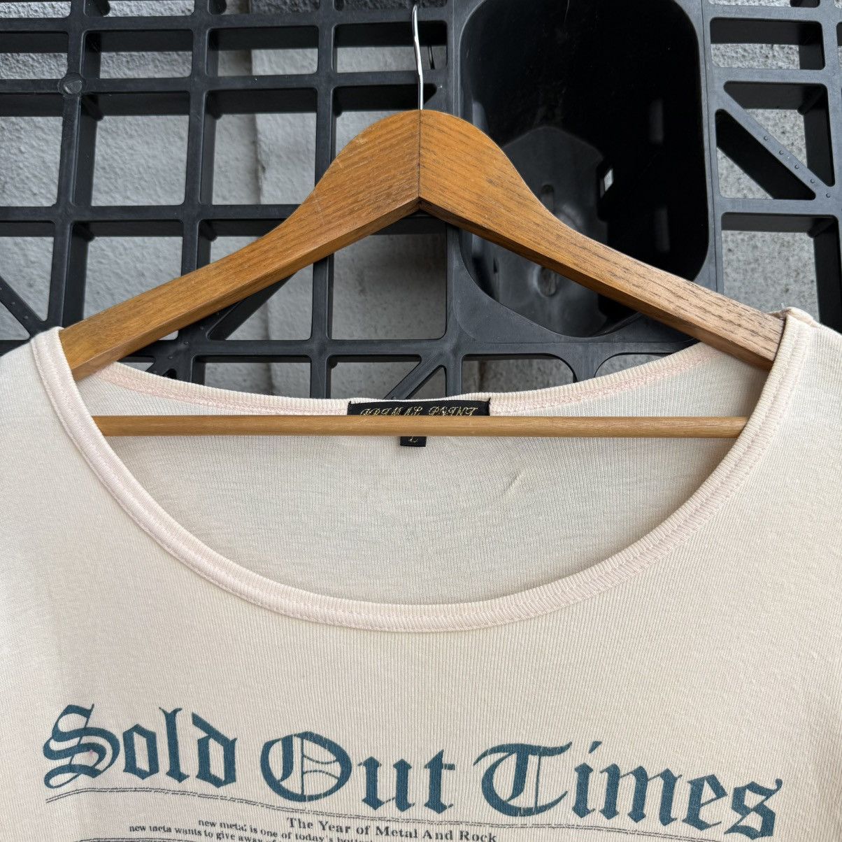 Japanese Brand Primal Point Grunge Band Y2K Potrait Wording Sold Out Times Size US L / EU 52-54 / 3 - 10 Thumbnail