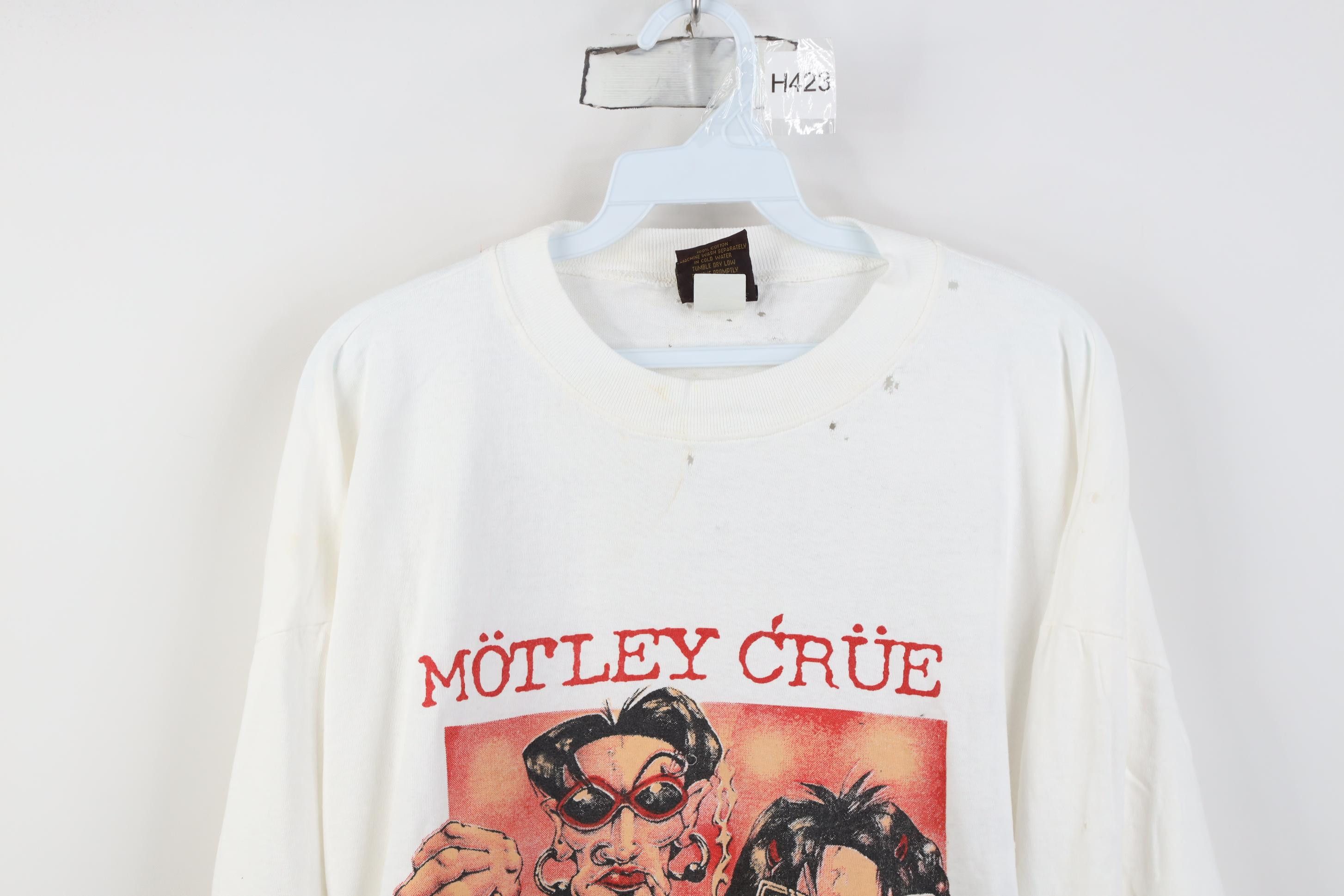 Vintage Vintage 90s 1999 Tour Motley Crue Band Long Sleeve T-Shirt Size US XL / EU 56 / 4 - 2 Thumbnail