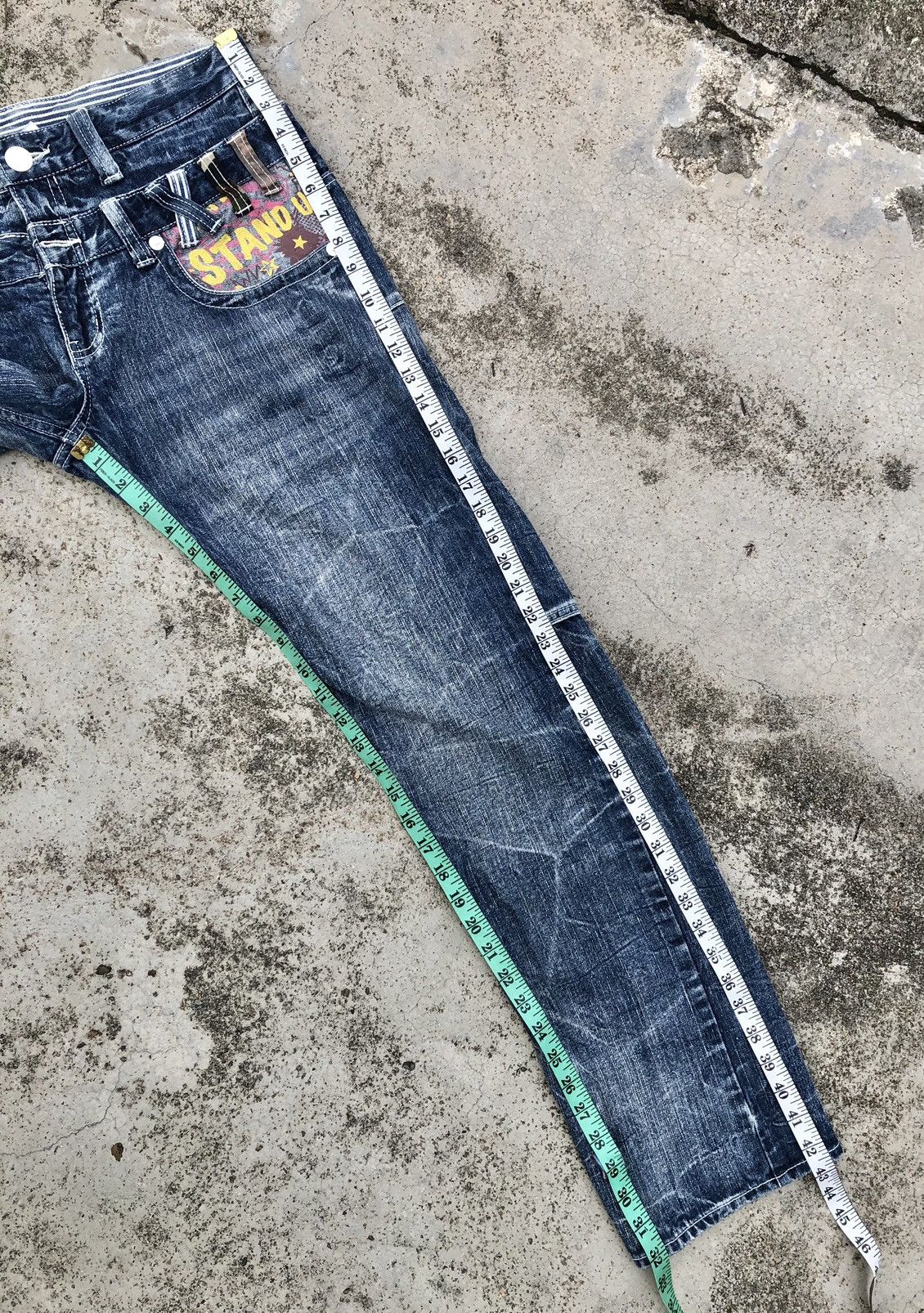 Japanese Brand TWIST⚡️⚡️DOUBLE WAIST DENIM BY DOUBLE FOCUS Size US 33 - 10 Thumbnail