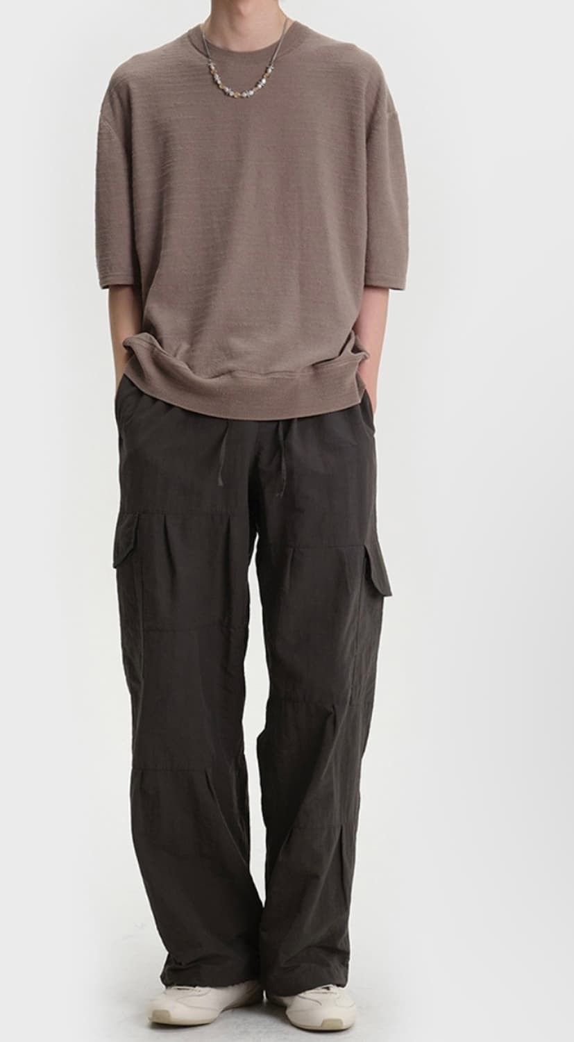 POST ARCHIVE FACTION (PAF) Belier Atelier Drizzle Cargo Pants Khaki Grey Size US 31 - 20 Thumbnail