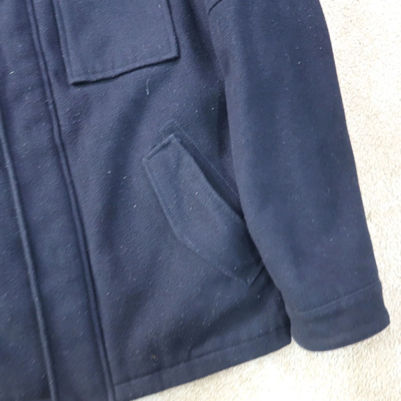 Levi's VINTAGE Levi's JACKET Pea Coat Hooded Full Zip XL Black Mens Winter 90s Western Travel Workwear Size US XL / EU 56 / 4 - 7 Thumbnail