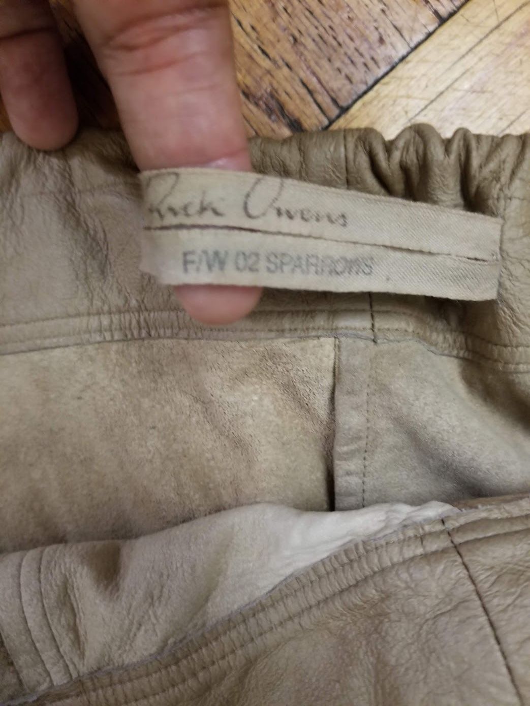 Rick Owens Rick Owens vintage cropped leather pants Sparrows f/w02 Size US 34 / EU 50 - 8 Thumbnail