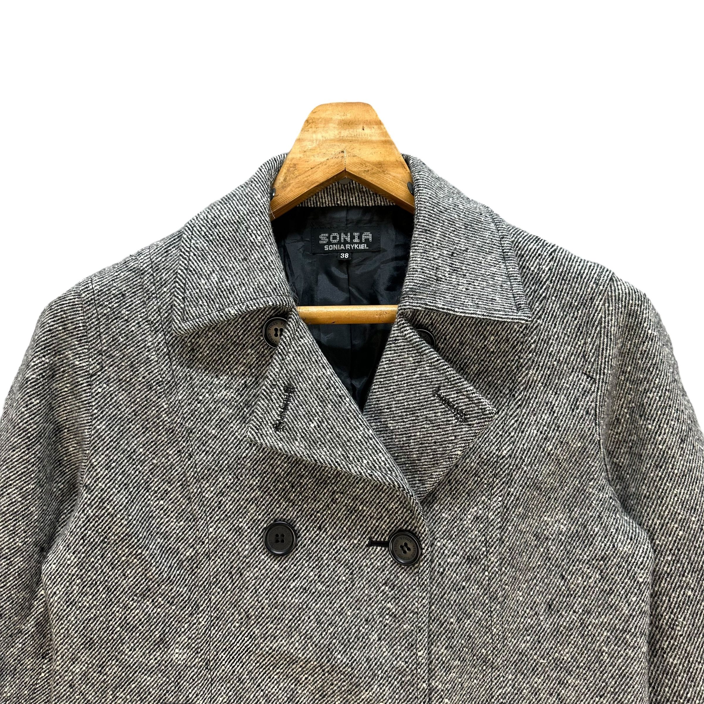 Sonia Rykiel SONIA RYKIEL Double Breast Wool Crop Coat Jacket #A63-1528 Size S / US 4 / IT 40 - 2 Thumbnail