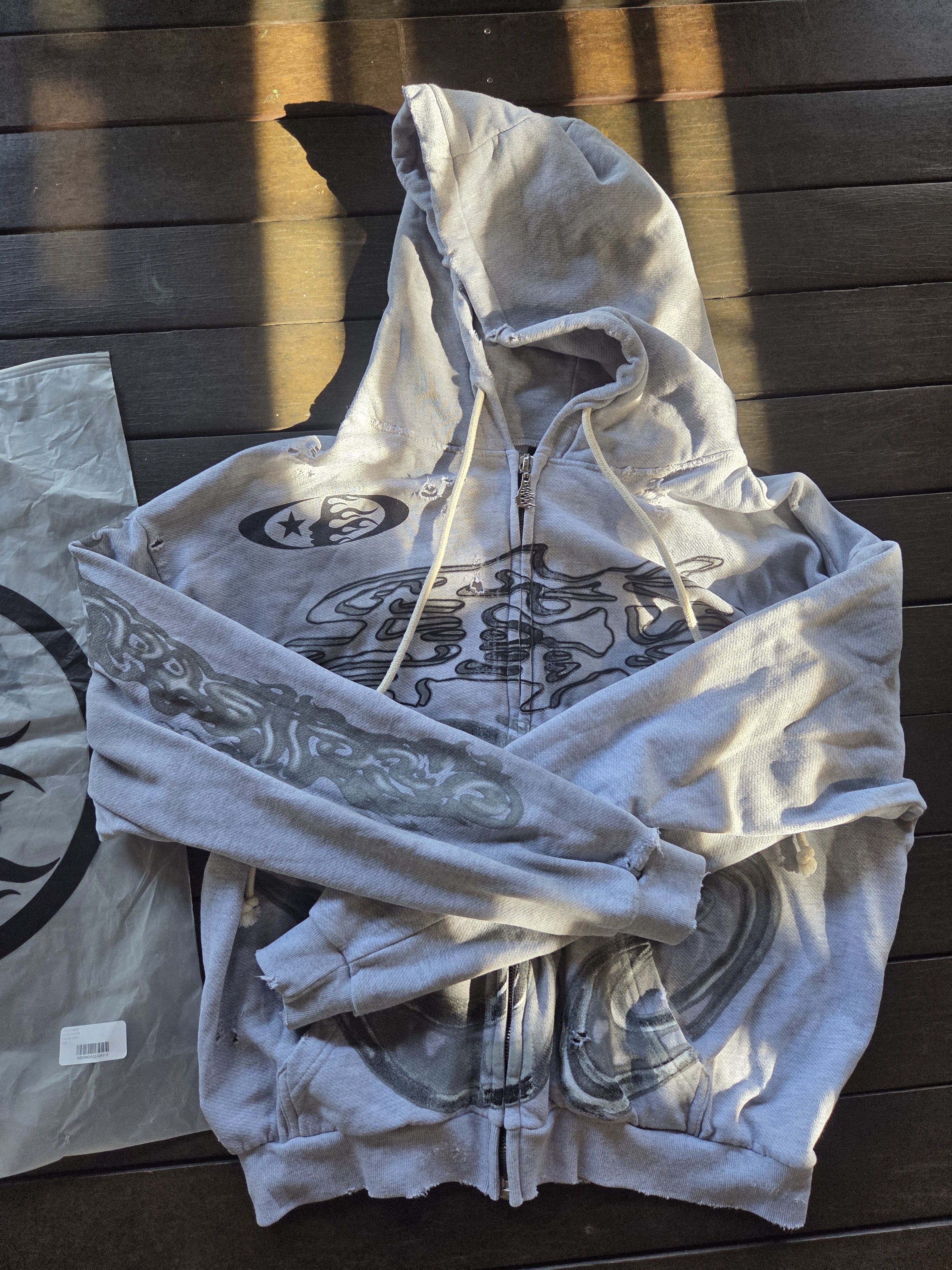 HELLSTAR Yoga Zip up Grey Hellstar Hoodie 2024 Capsule 10 size small Size US S / EU 44-46 / 1 - 19 Thumbnail