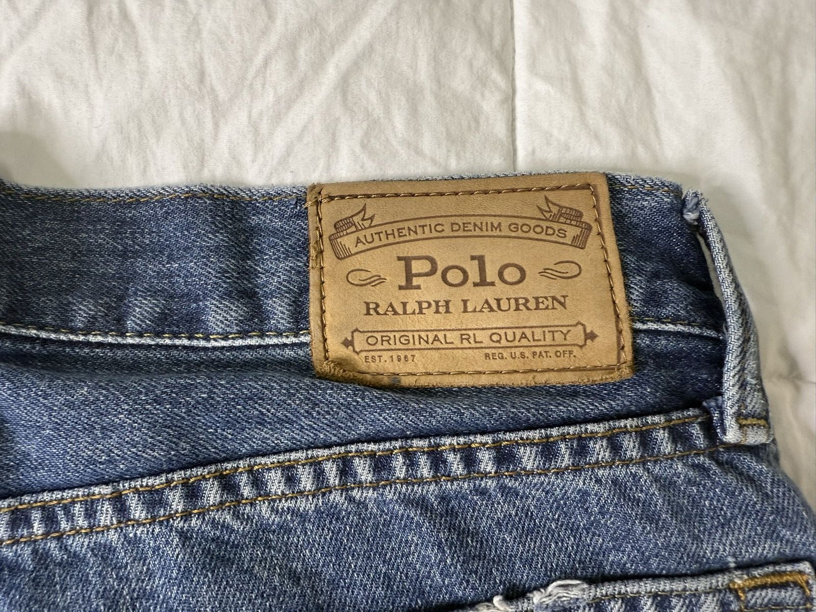 Polo Ralph Lauren Polo Ralph Lauren Denim Cut Off Jean Shorts Mens Sz 31 Blue Size US 31 - 3 Thumbnail