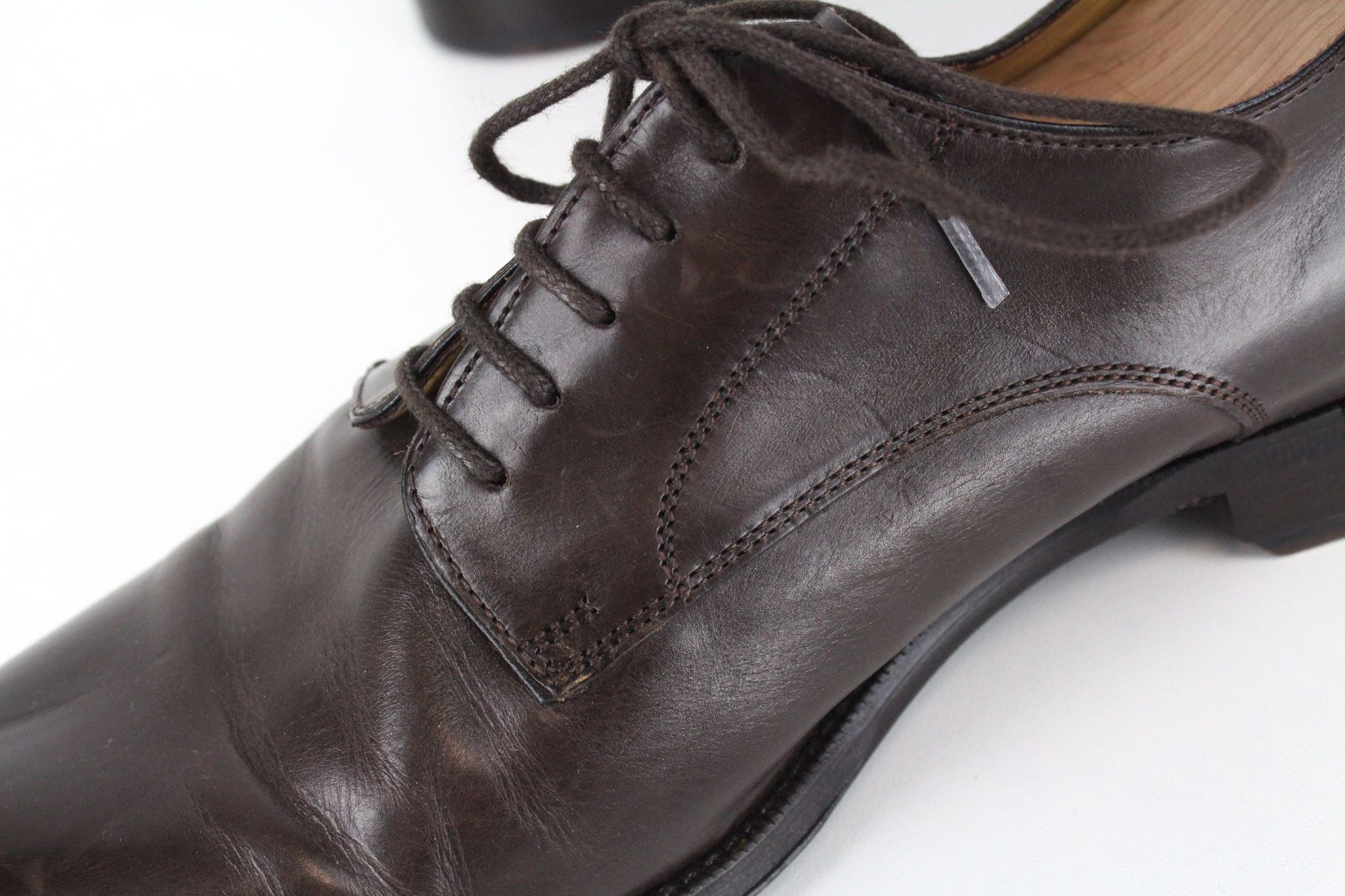 Suitsupply EU44 Dark Brown Leather Low-Top 72421 Size US 11 / EU 44 - 12 Thumbnail