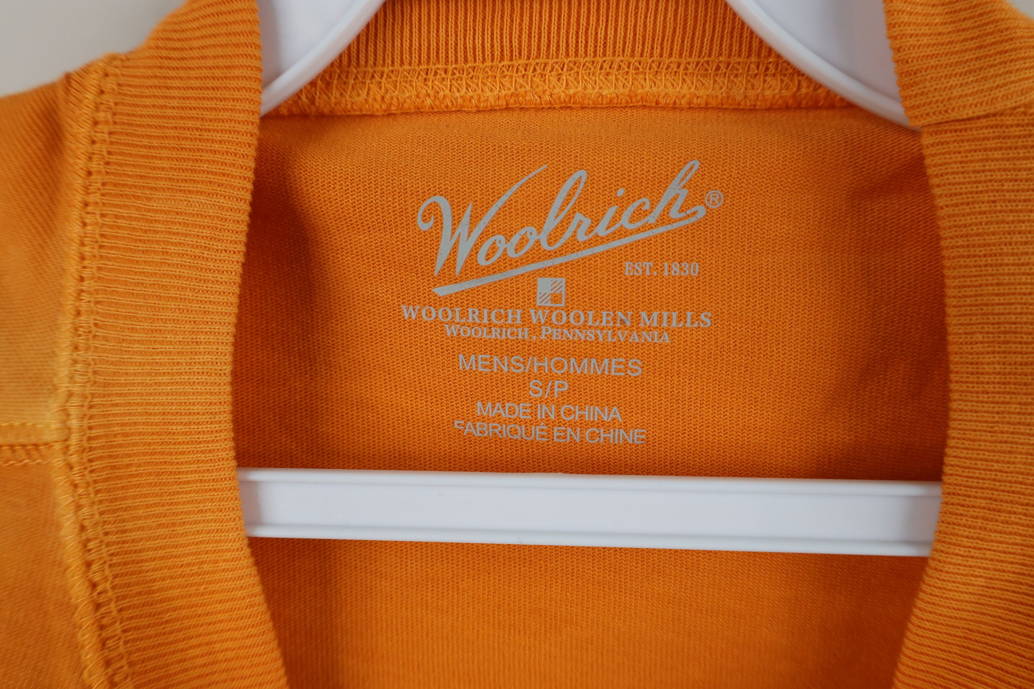 Woolrich Woolen Mills Deadstock Vintage Y2K Woolrich Dye T-Shirt Orange Cotton Size US L / EU 52-54 / 3 - 9 Thumbnail