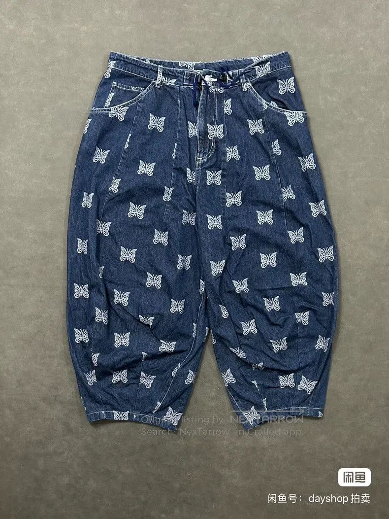 Needles Needles size M Butterfly-printed slacks Size US 38 / EU 54 - 1 Thumbnail