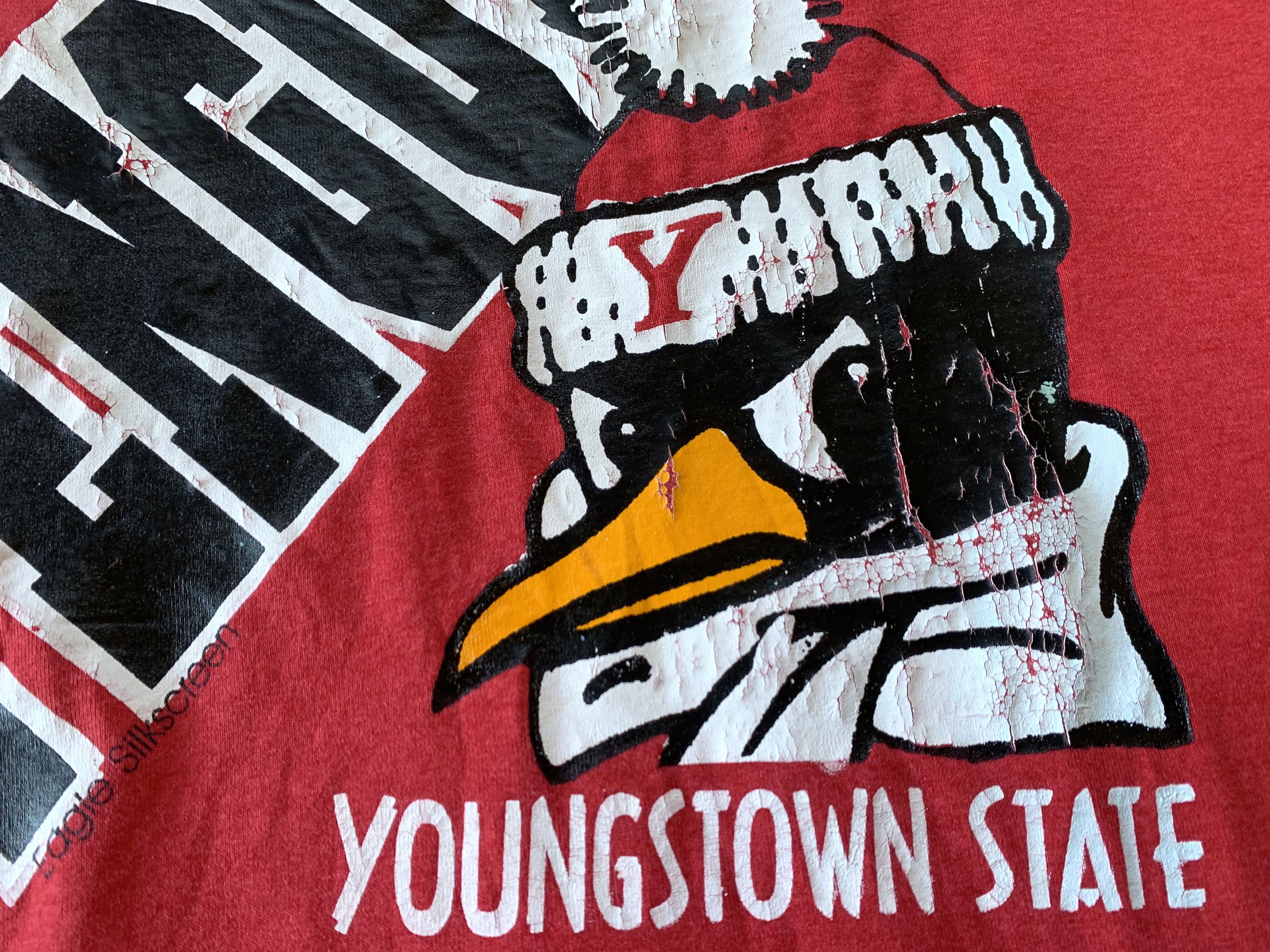 Fruit Of The Loom × Vintage Youngstown State Penguins Vintage Big Logo T-Shirt Size US XL / EU 56 / 4 - 6 Thumbnail